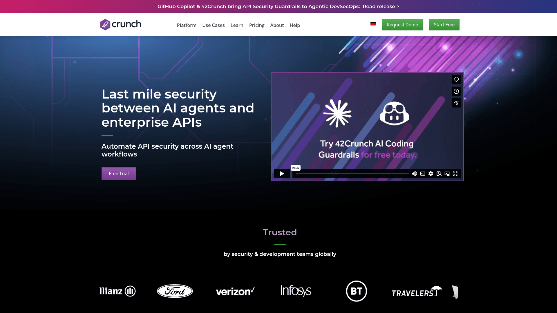 42Crunch homepage