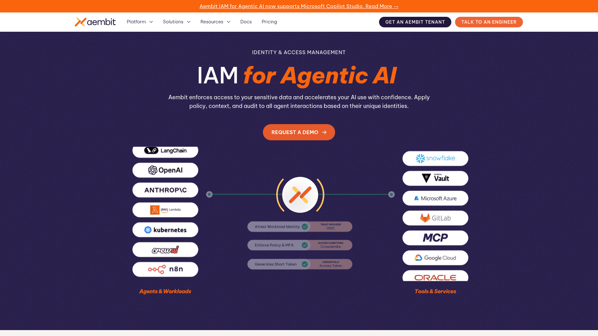 Aembit homepage