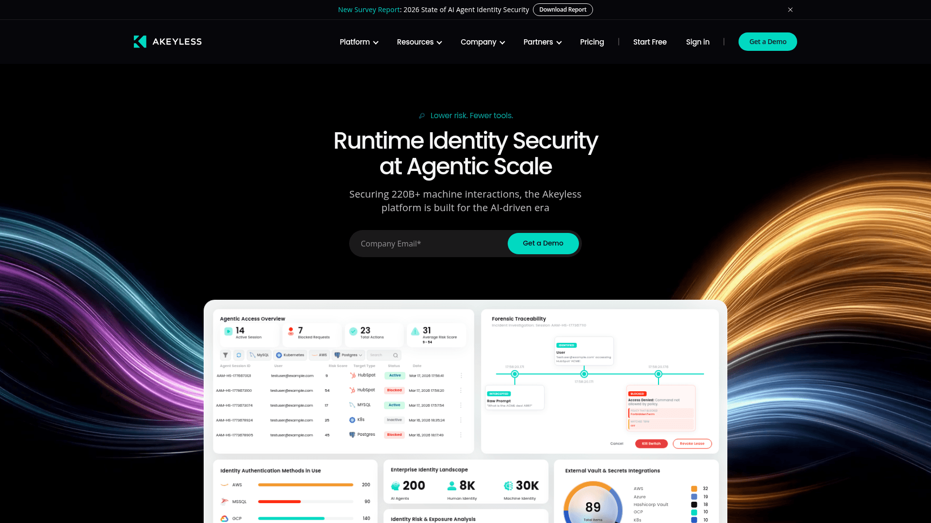 Akeyless homepage
