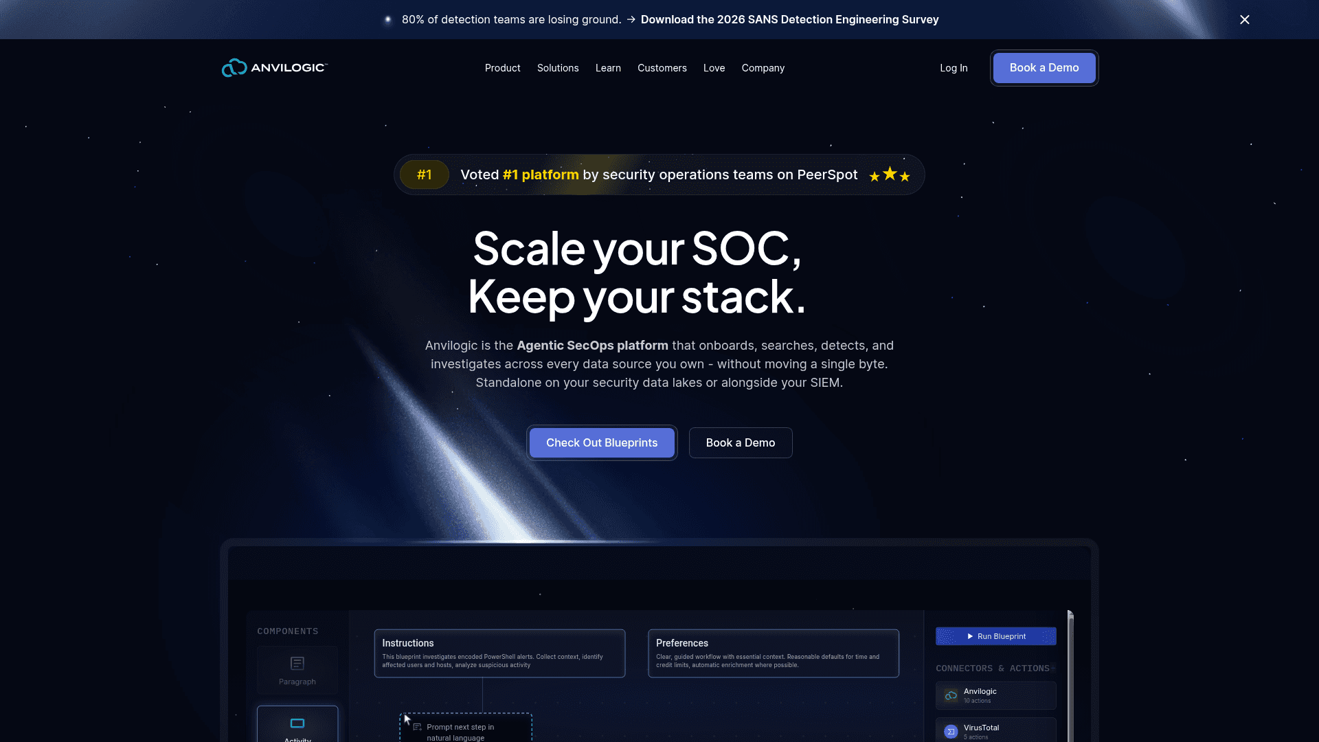 Anvilogic homepage