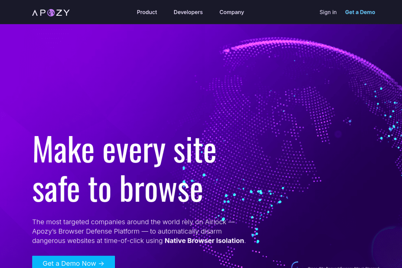 Apozy homepage
