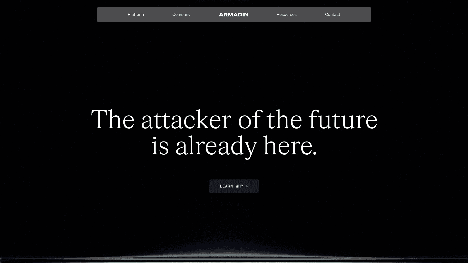 Armadin homepage screenshot