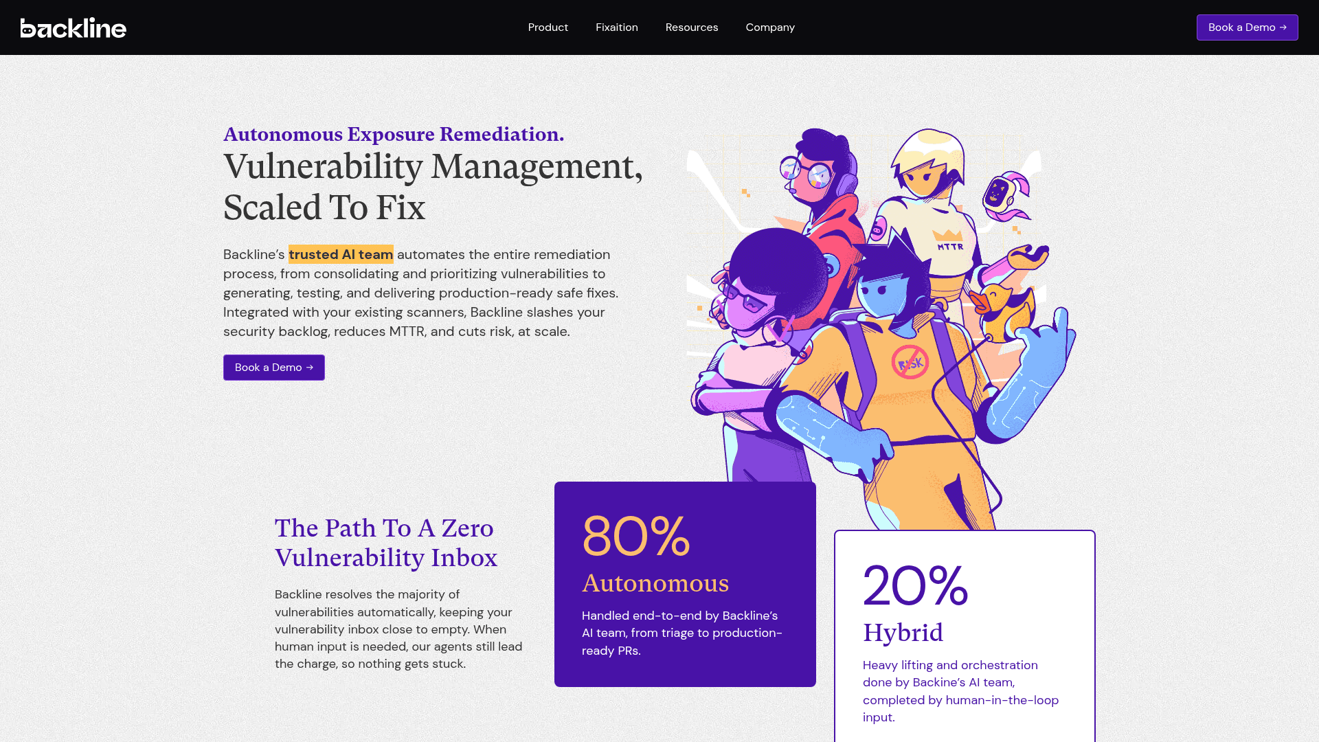 Backline homepage