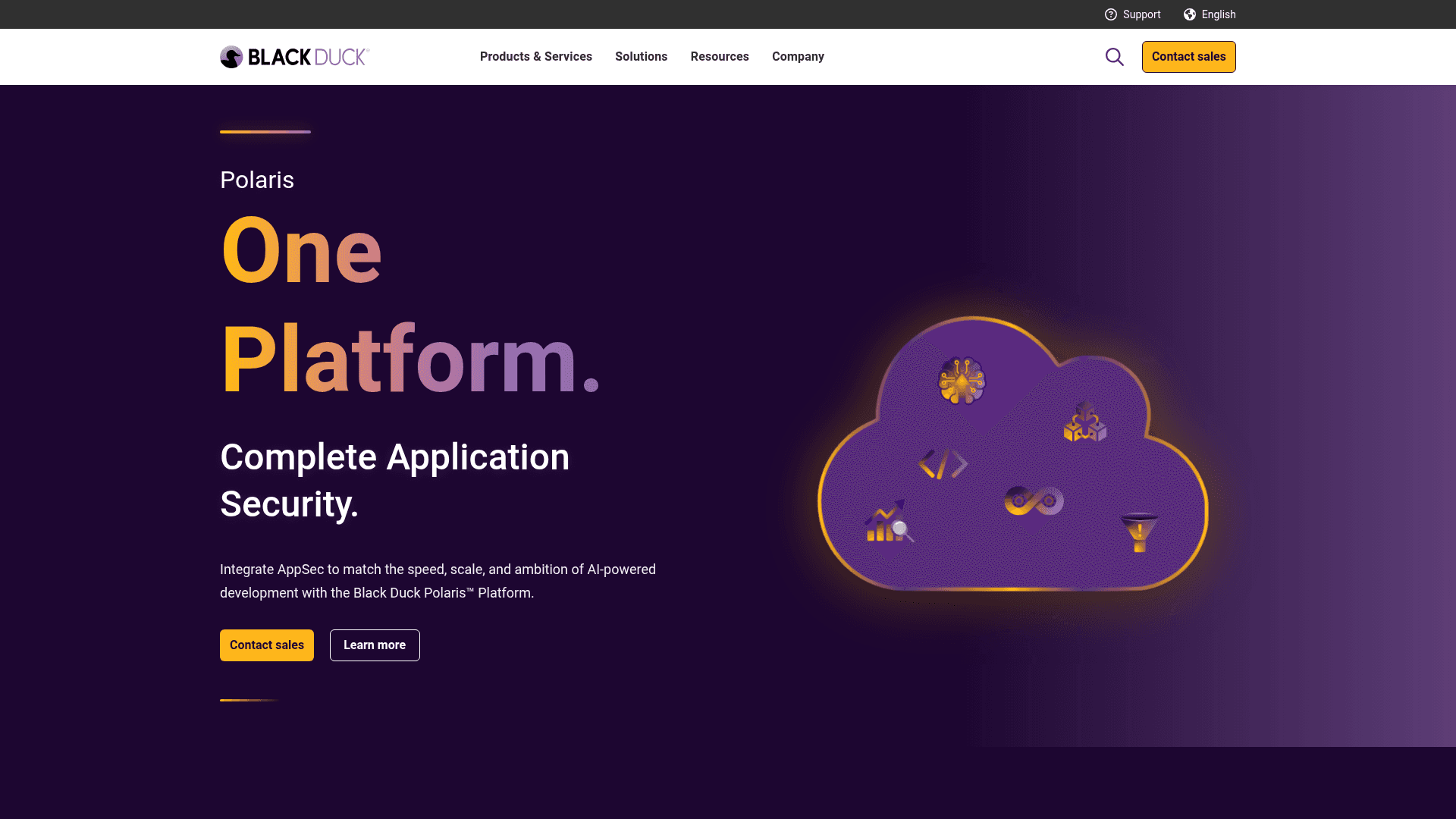 Black Duck homepage screenshot