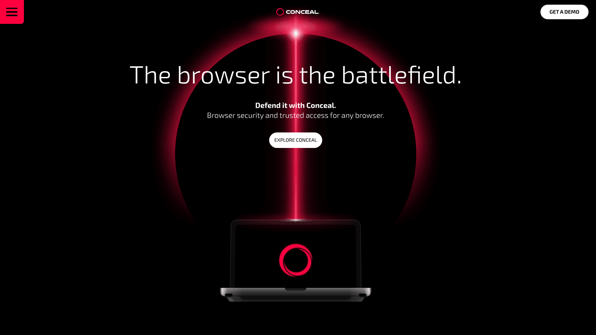 Conceal homepage