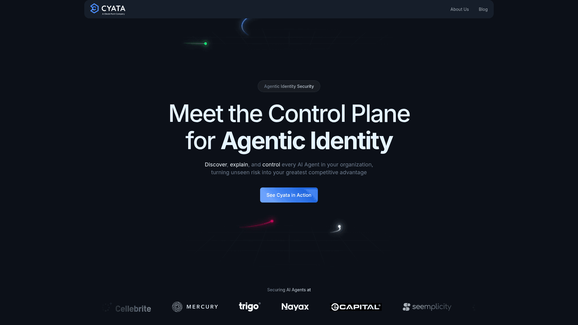 Cyata homepage