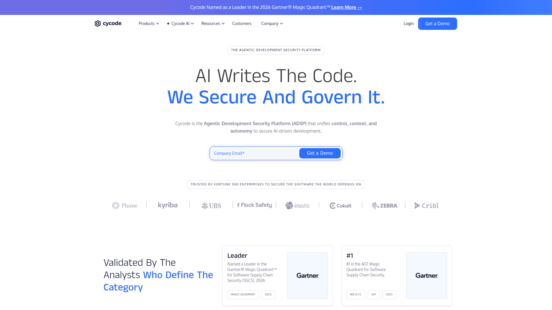 Cycode homepage