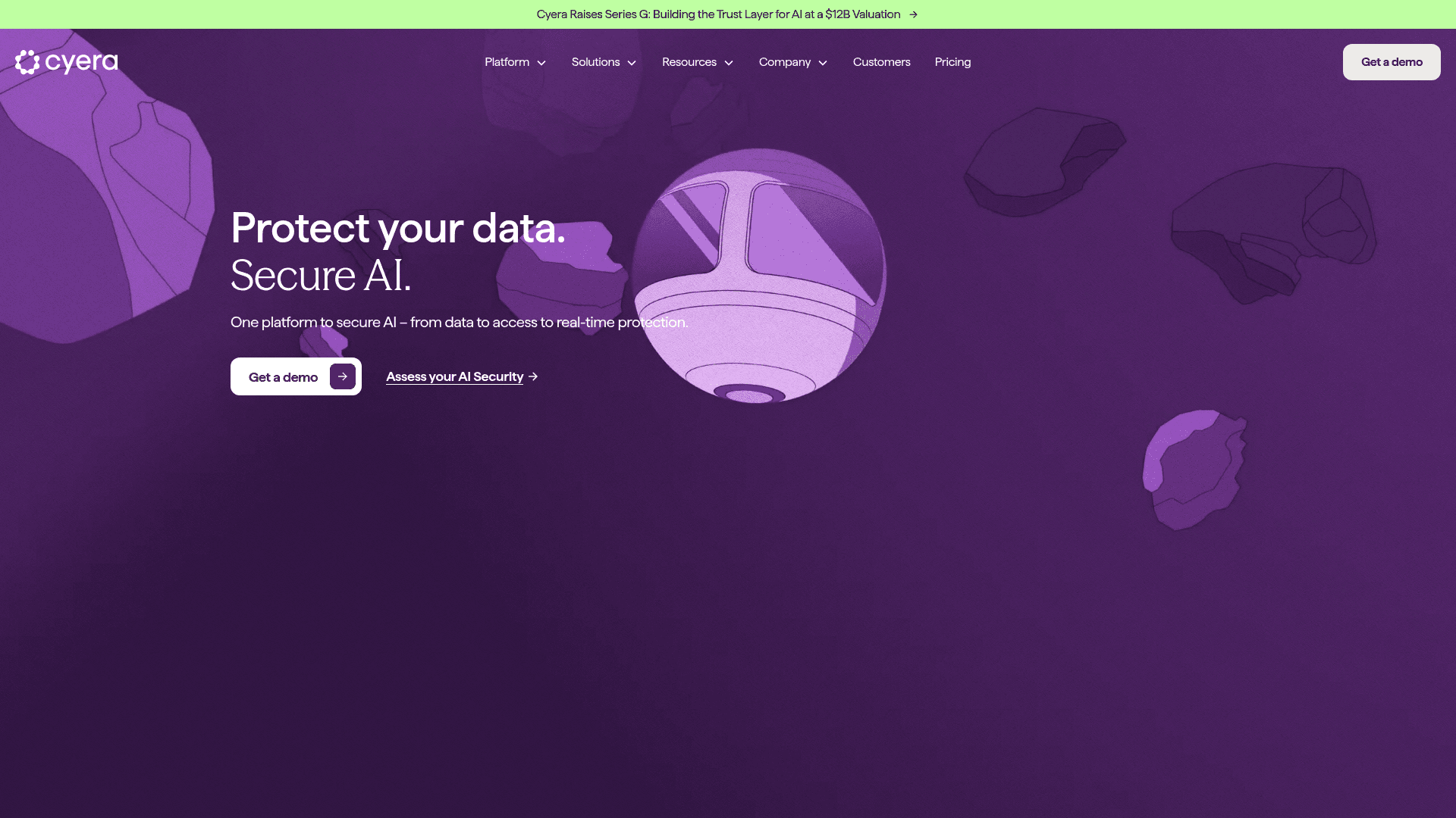Cyera homepage