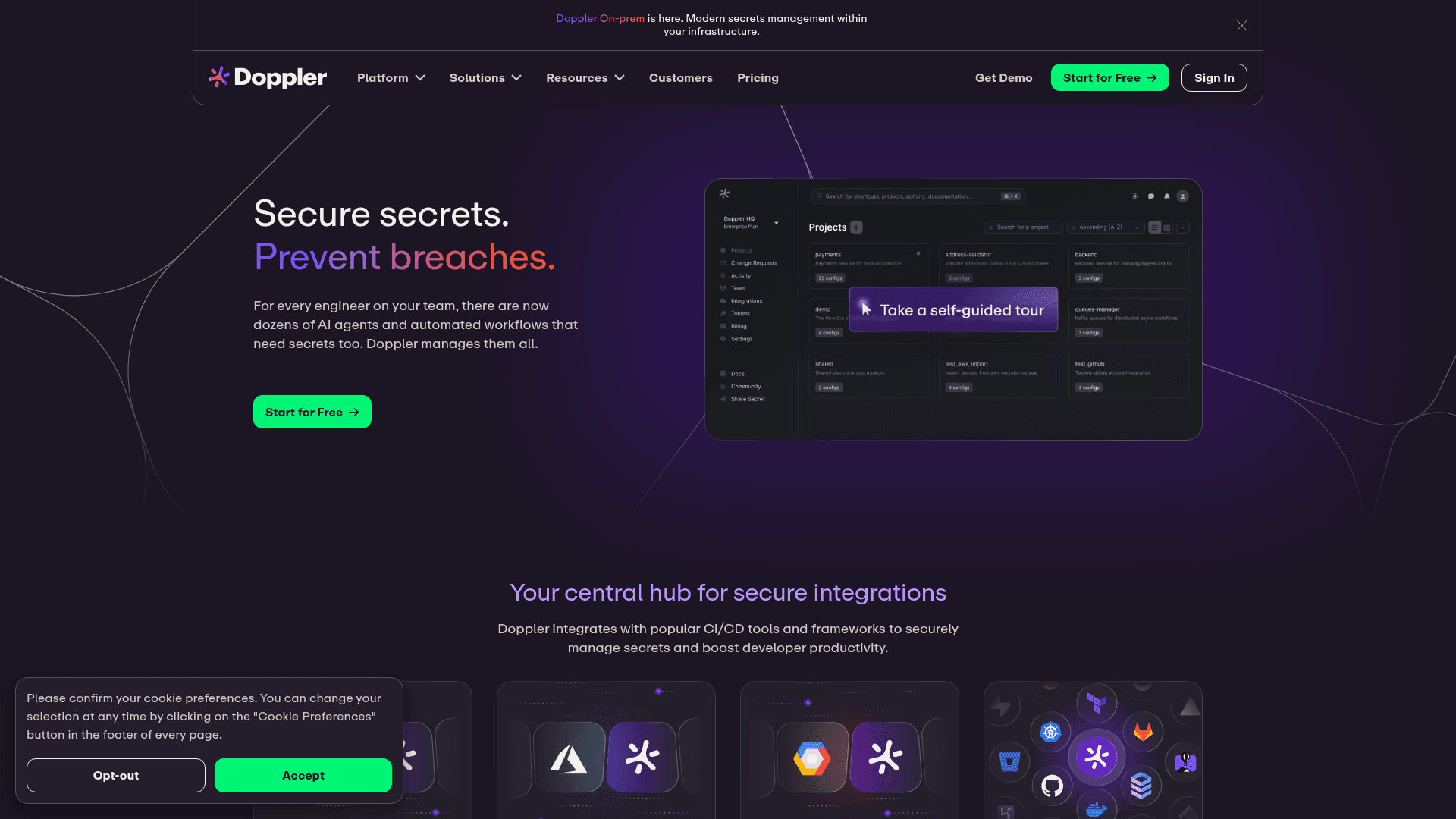 Doppler homepage
