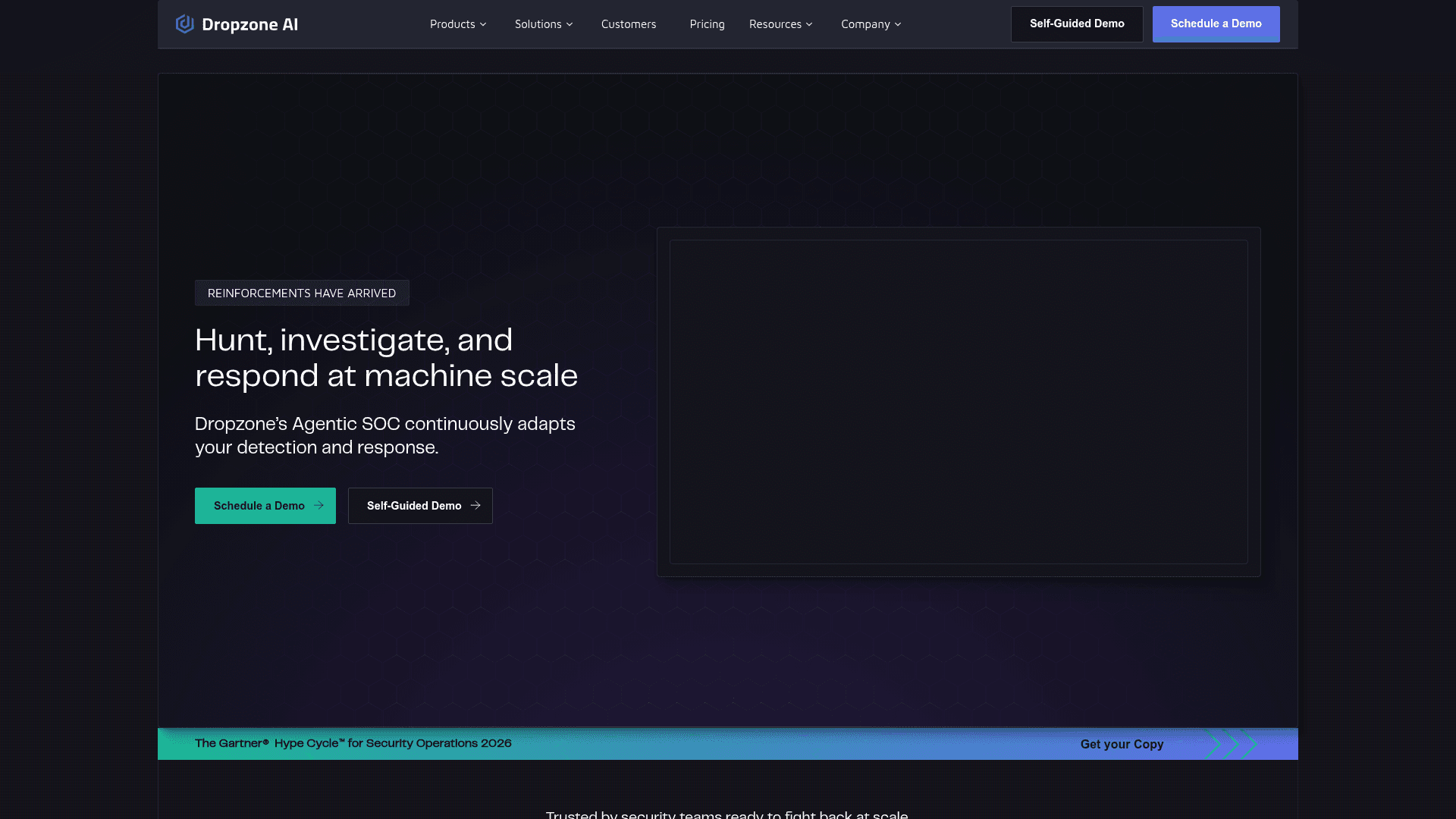 Dropzone AI homepage