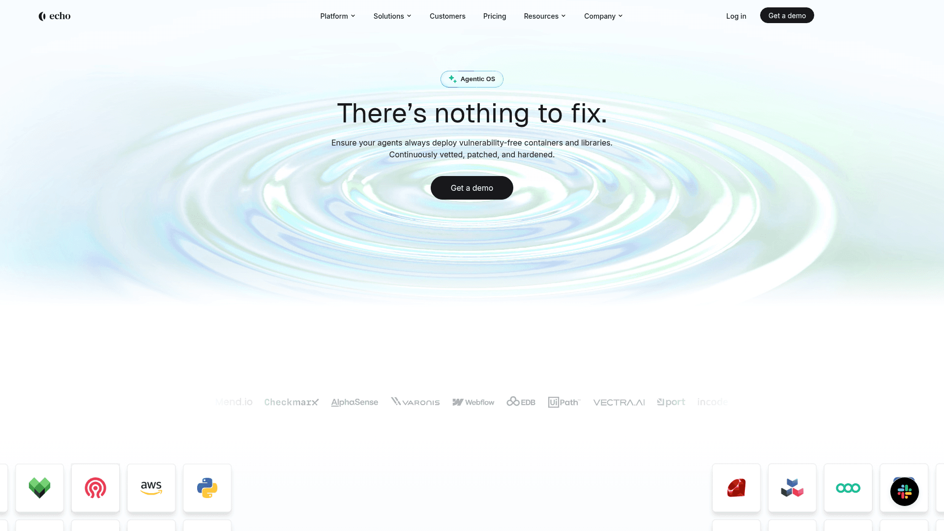 Echo homepage