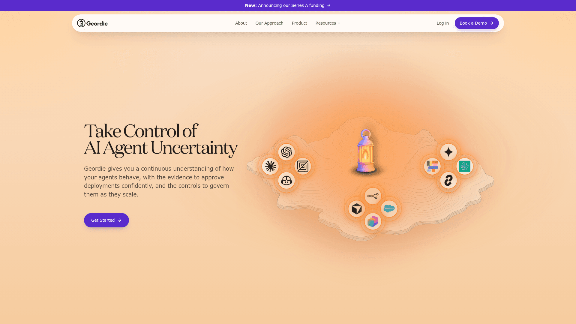 Geordie AI homepage