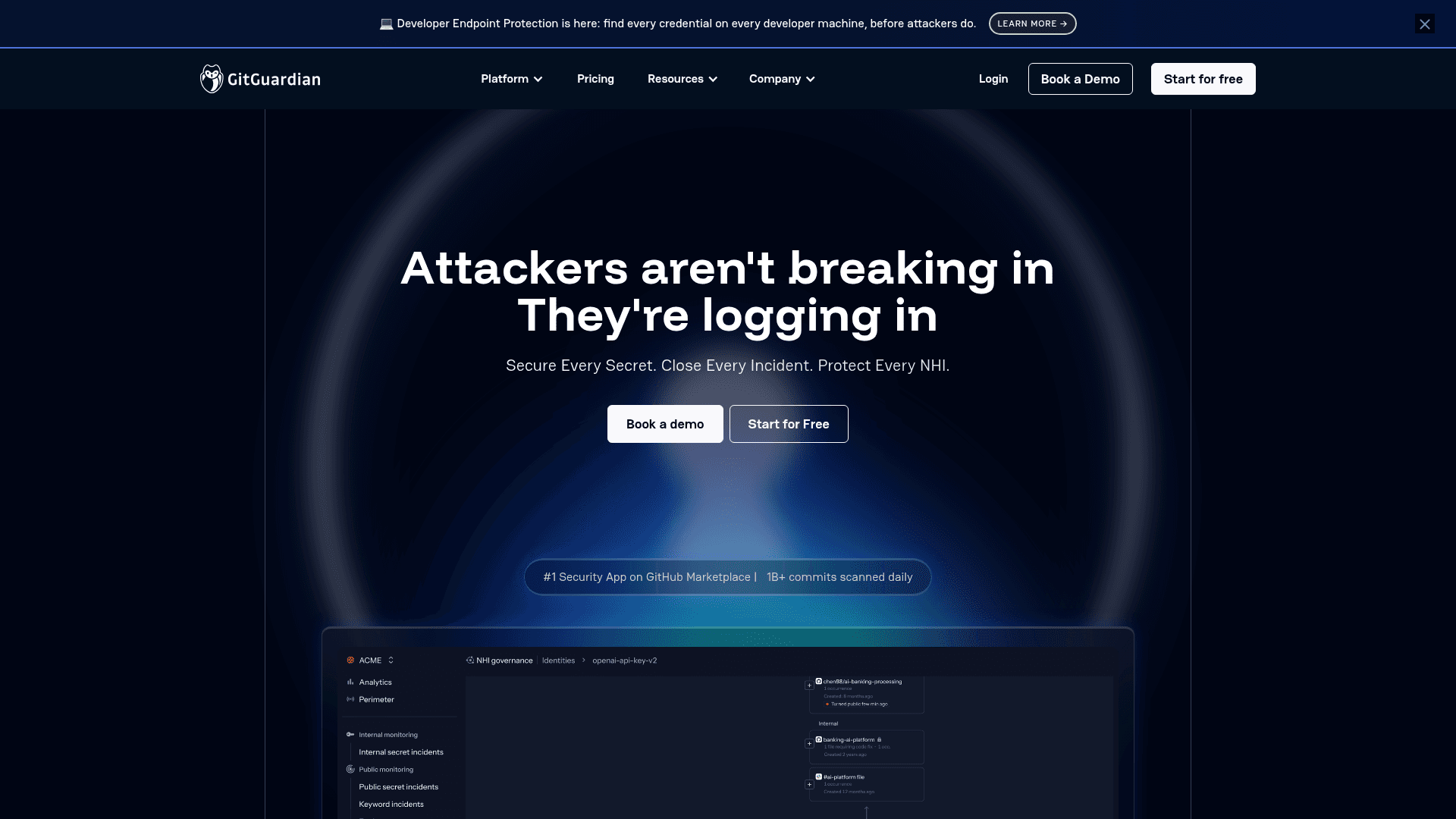 GitGuardian homepage