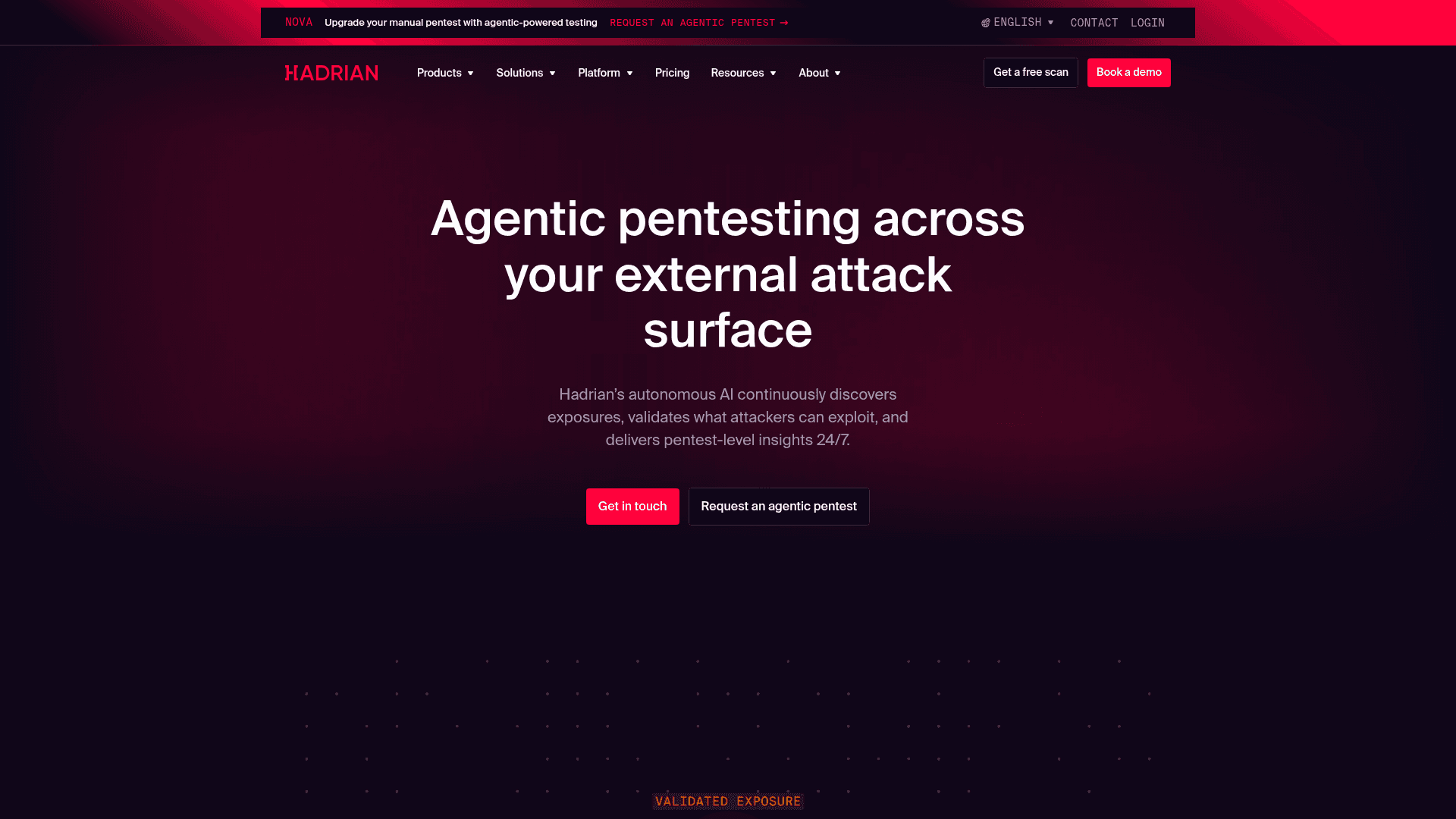 Hadrian homepage