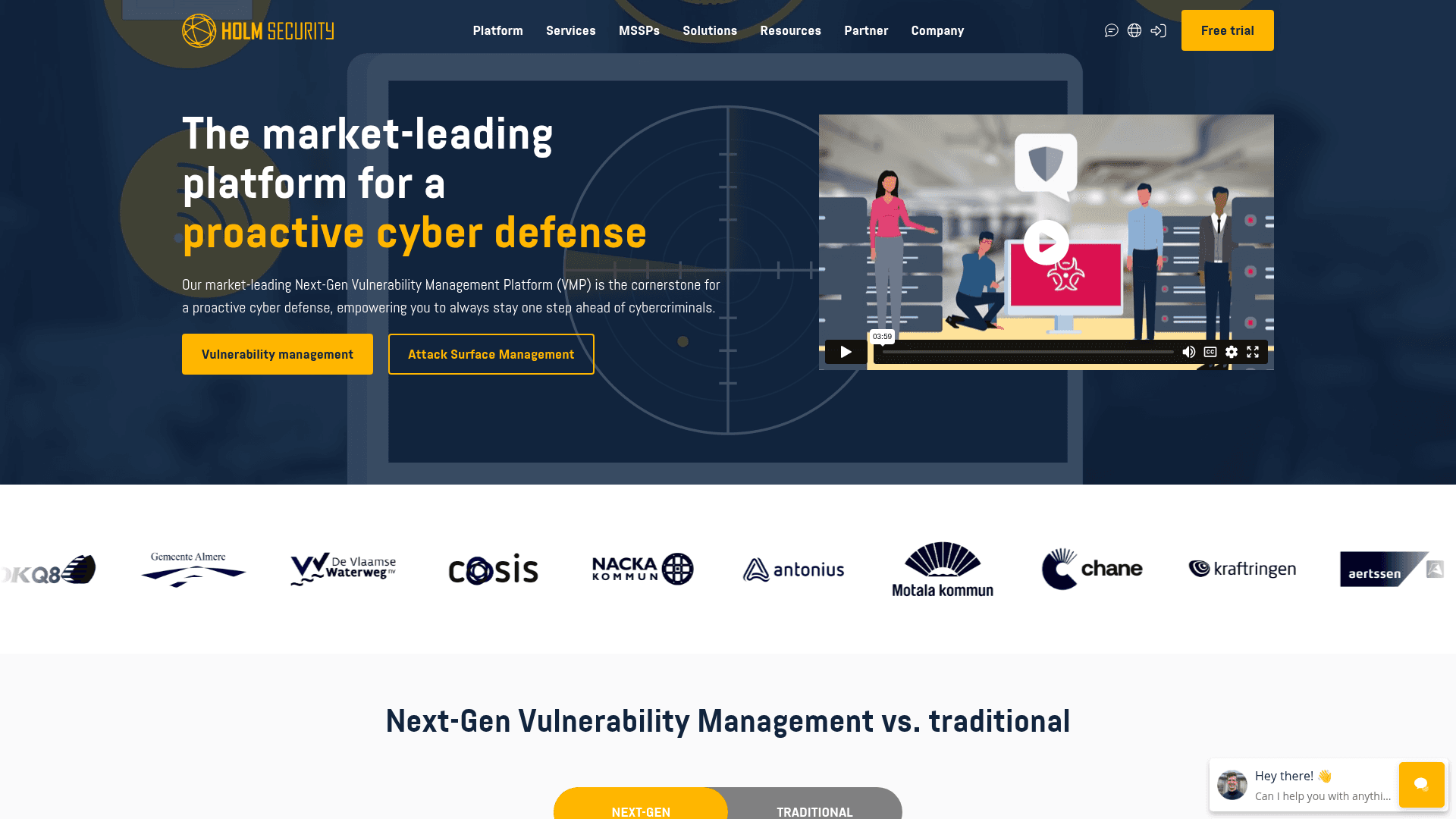 Holm Security homepage