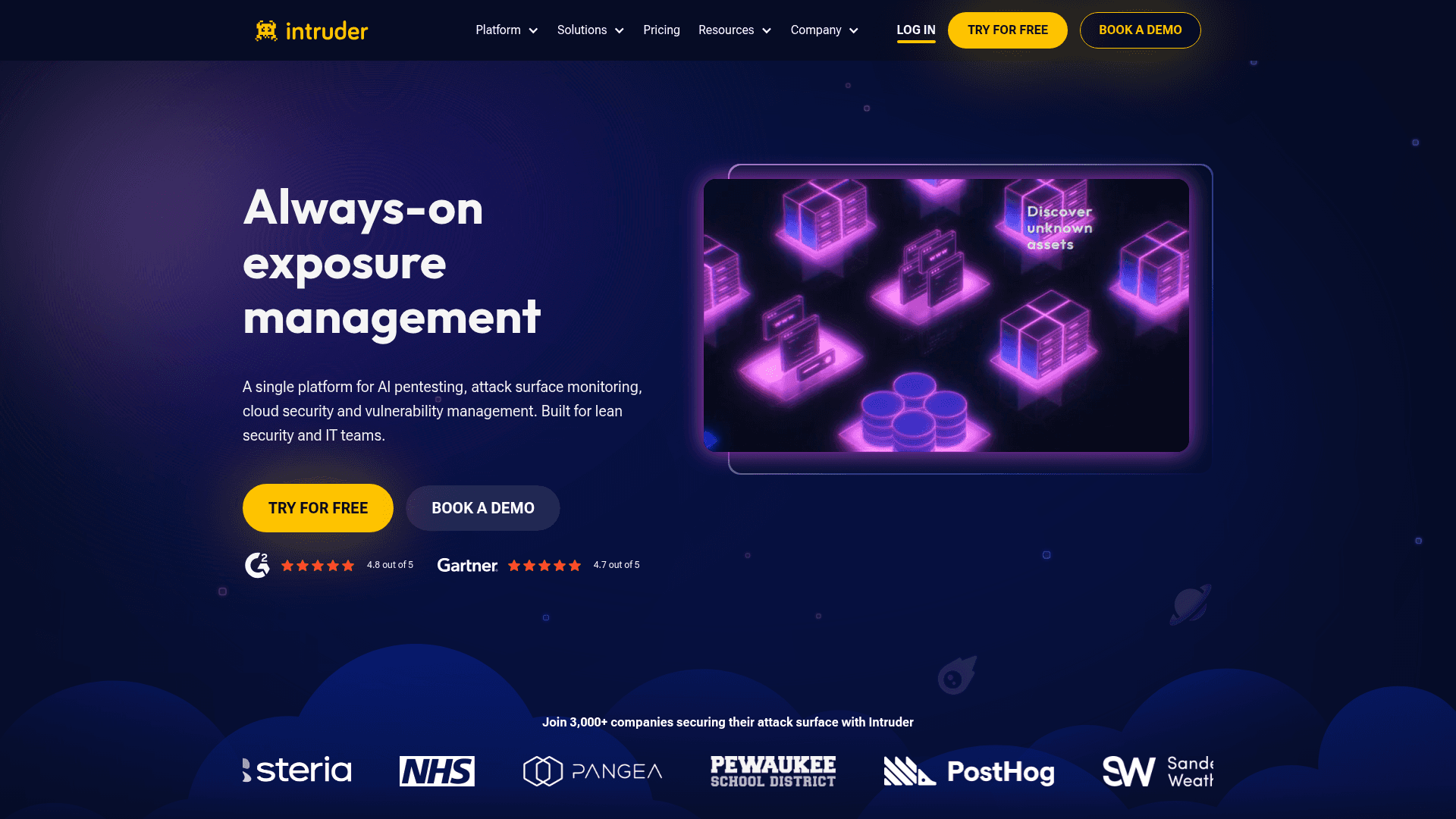 Intruder homepage