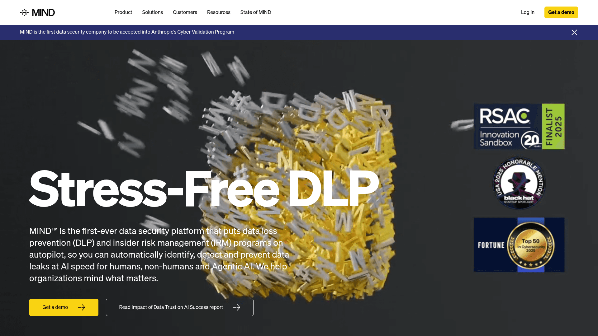 Mind Security homepage