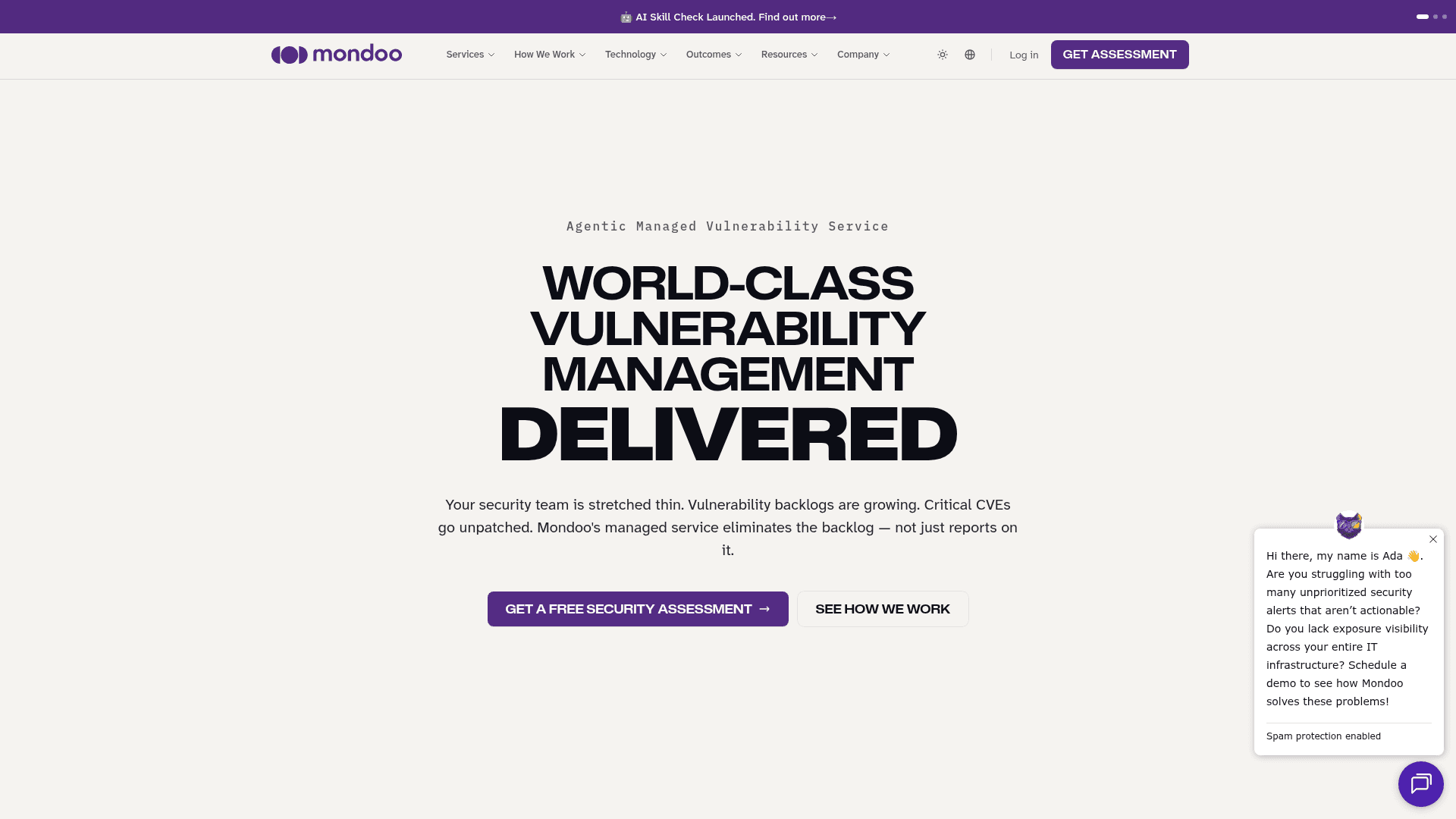 Mondoo homepage