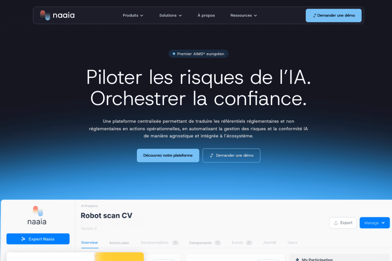 NAAIA homepage screenshot