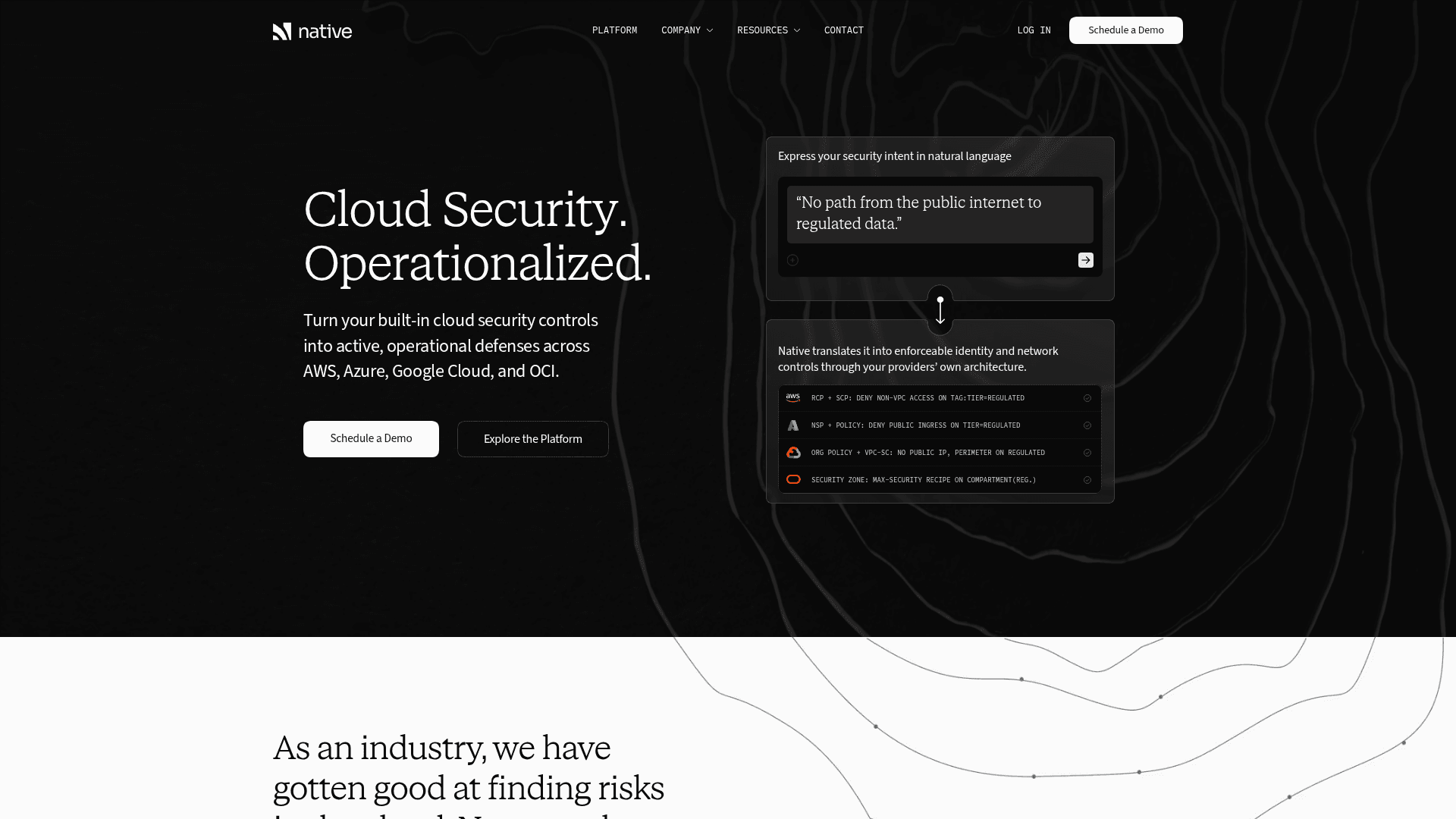 Native homepage