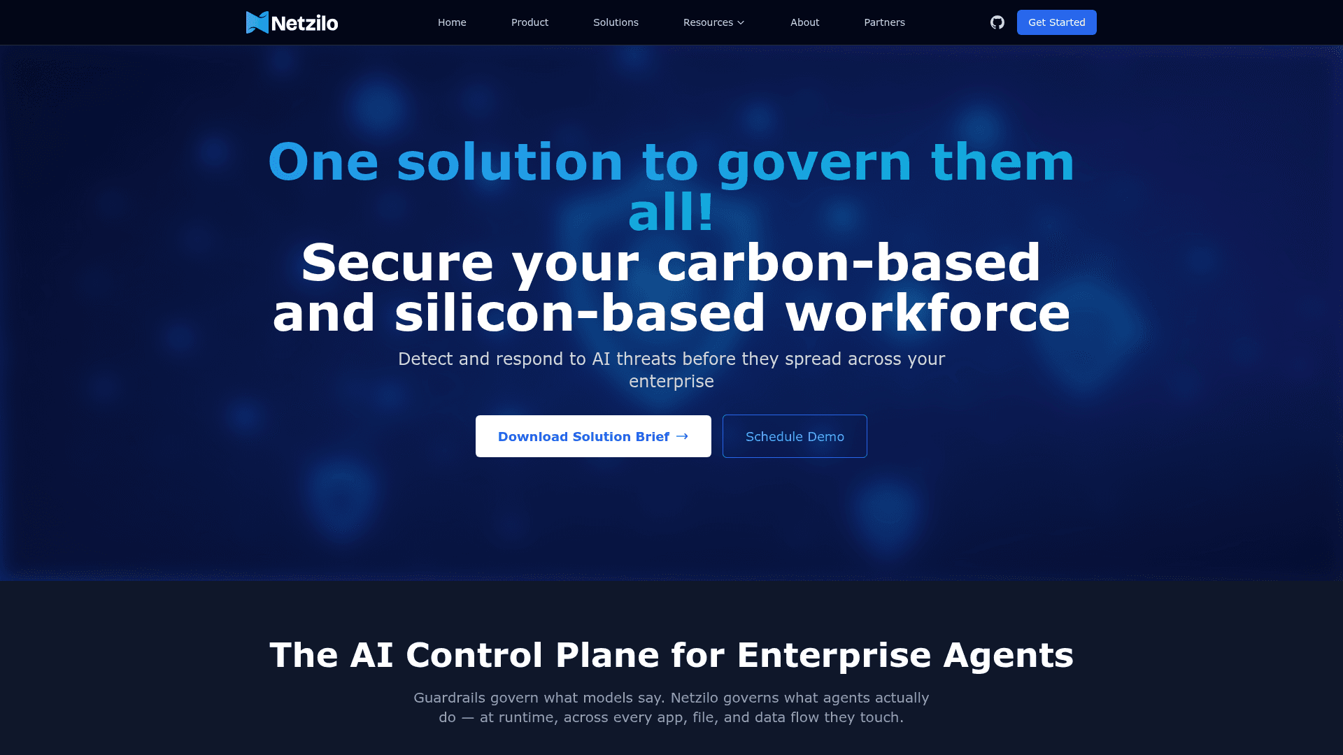 Netzilo homepage screenshot