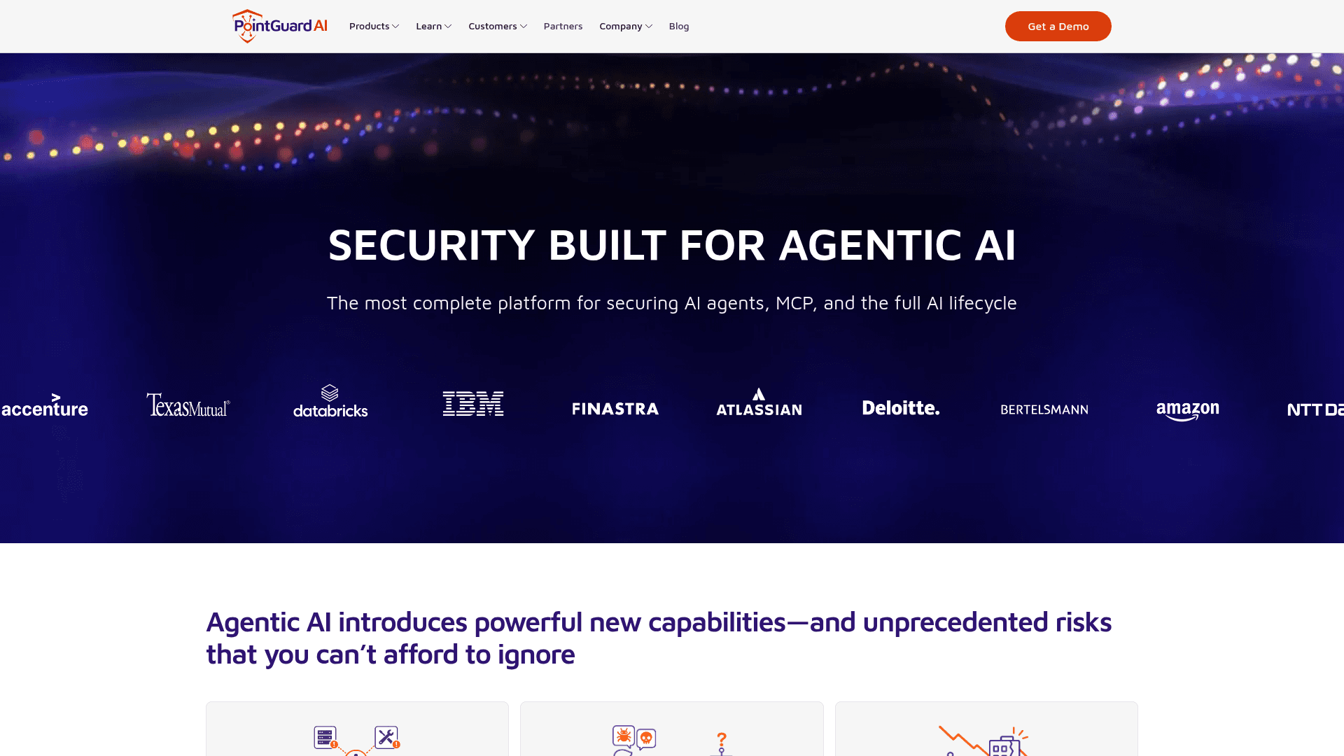 PointGuard AI homepage screenshot