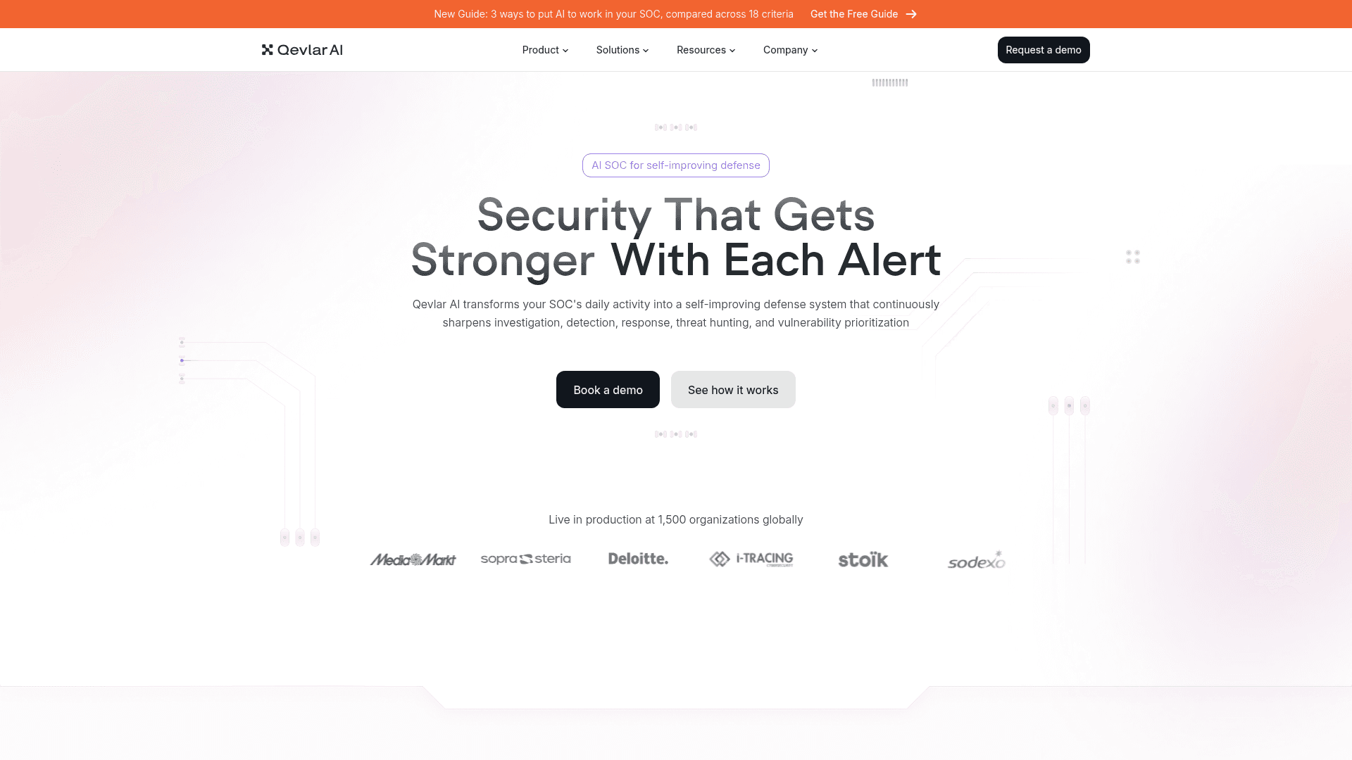 Qevlar AI homepage