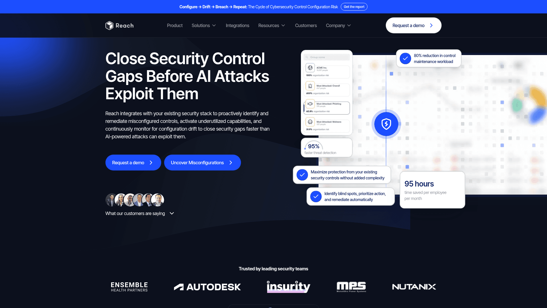 Reach Security homepage