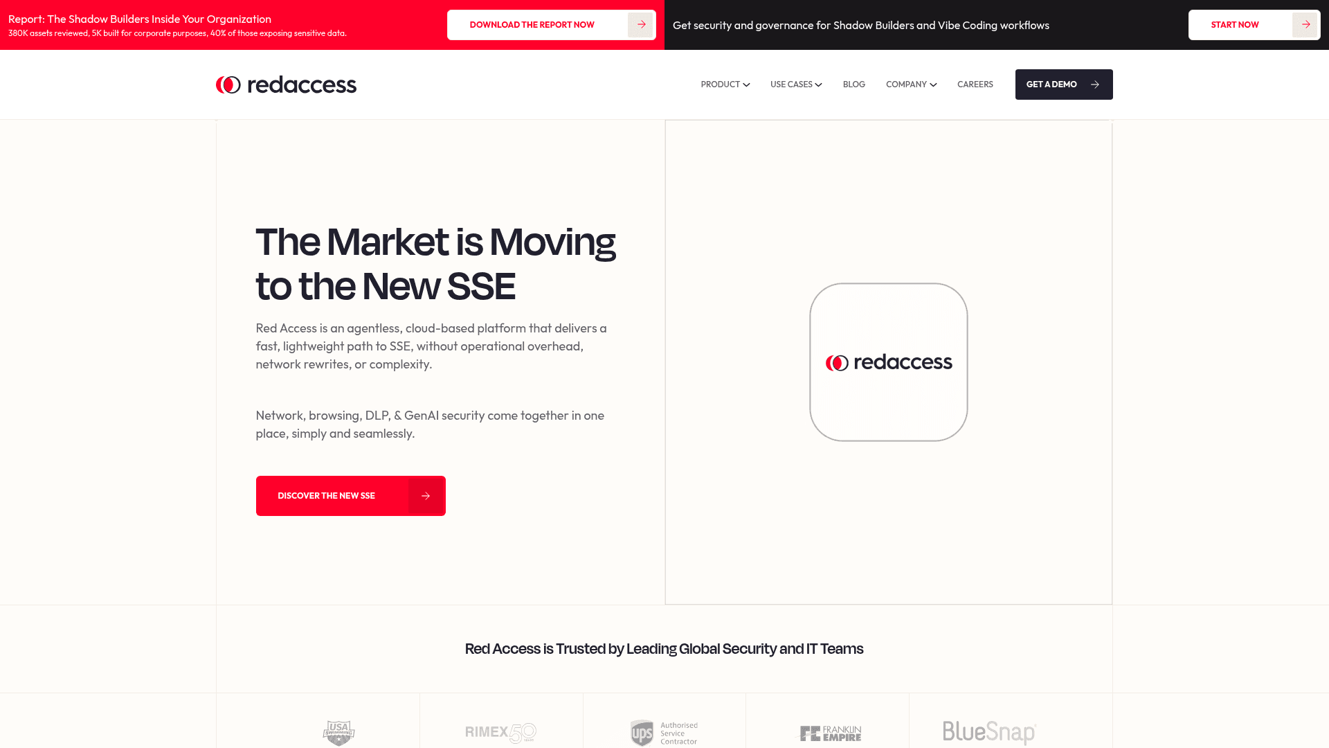 Red Access homepage
