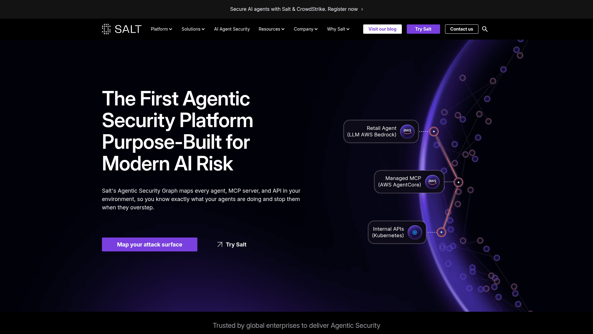 Salt Security homepage