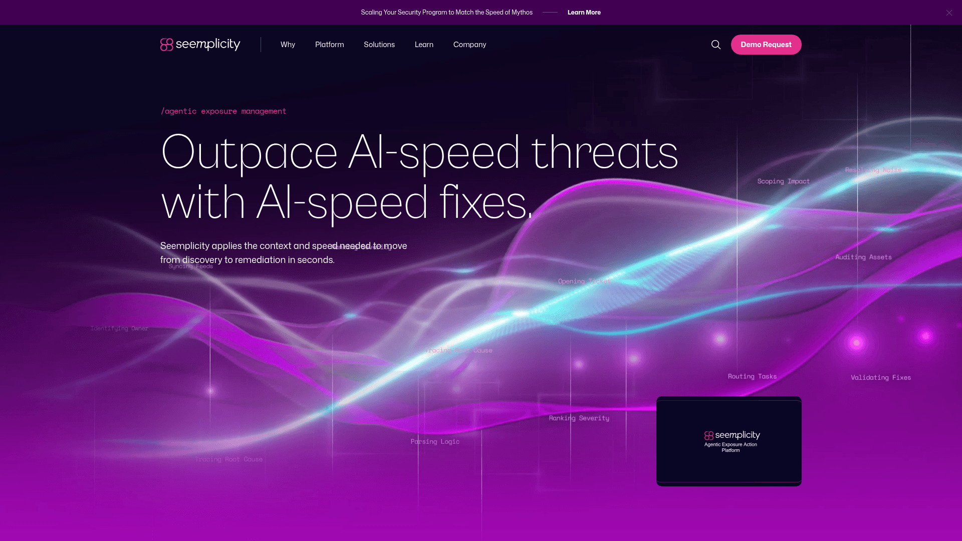 Seemplicity homepage