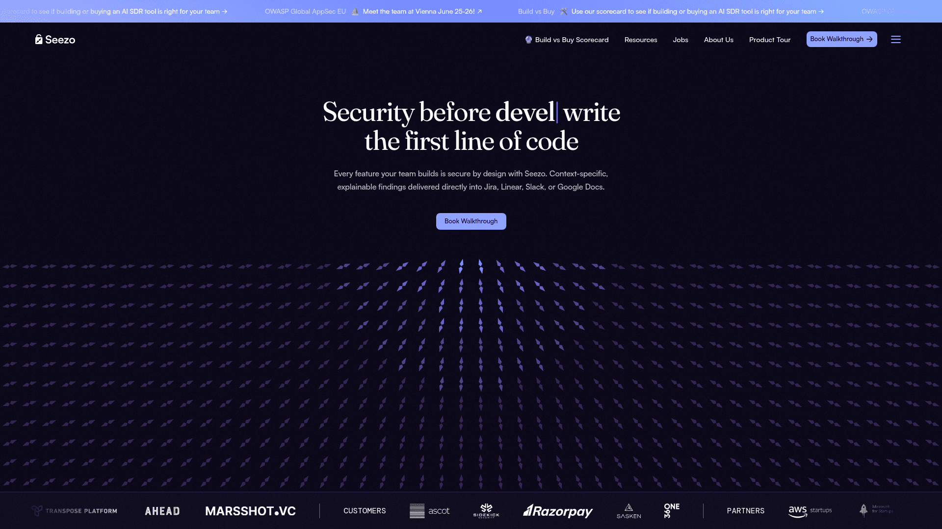 Seezo homepage