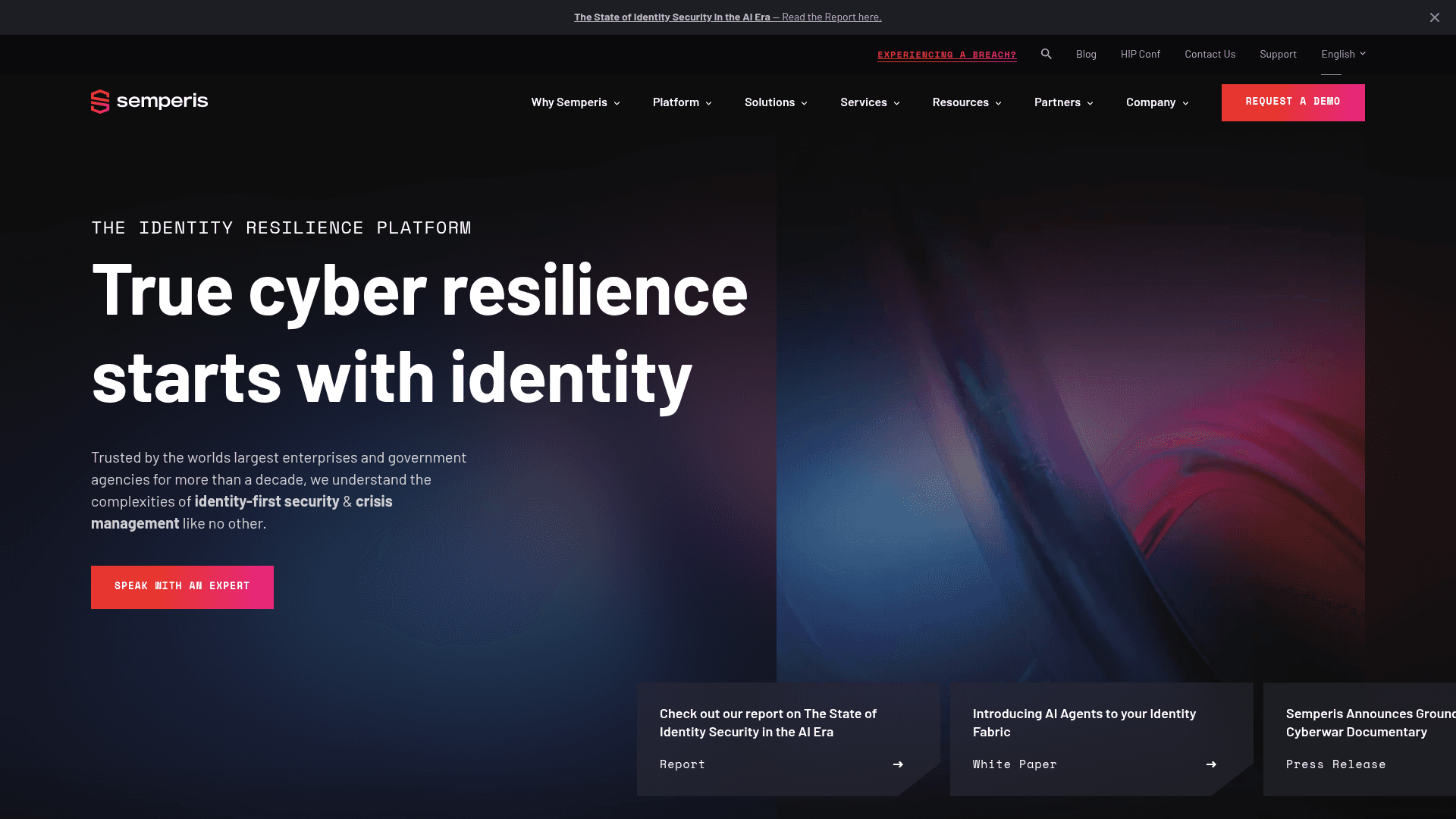 Semperis homepage
