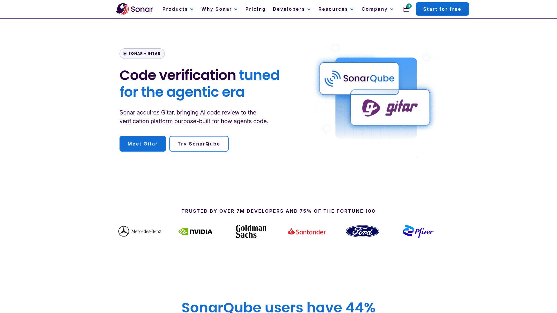 SonarSource homepage