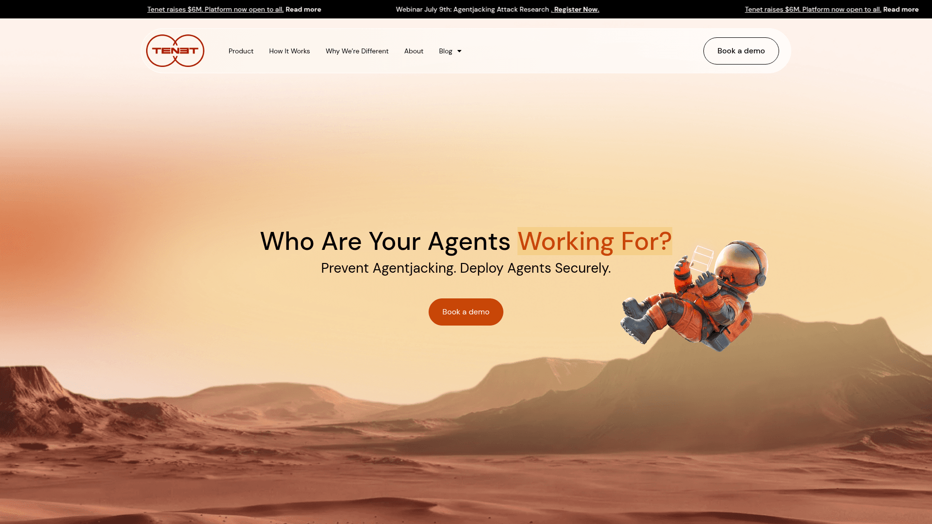 Tenet Security homepage