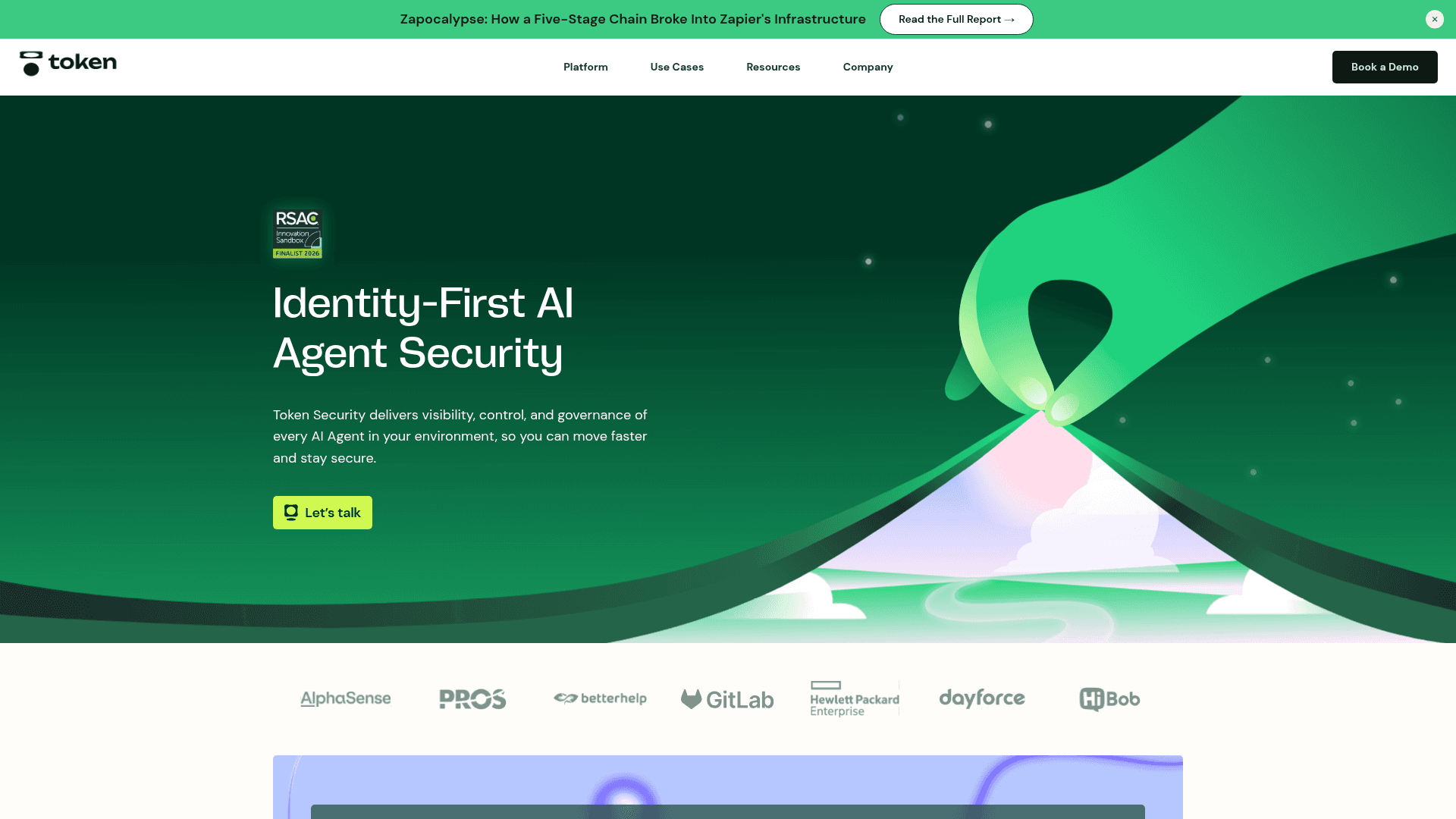 Token Security homepage