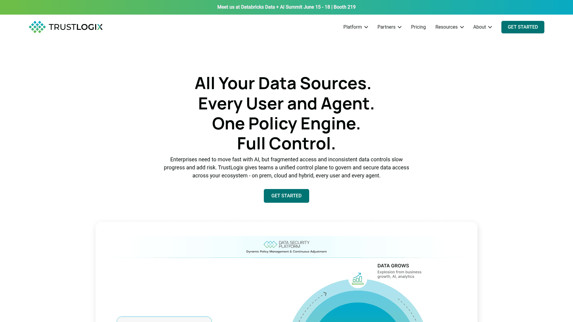 TrustLogix homepage