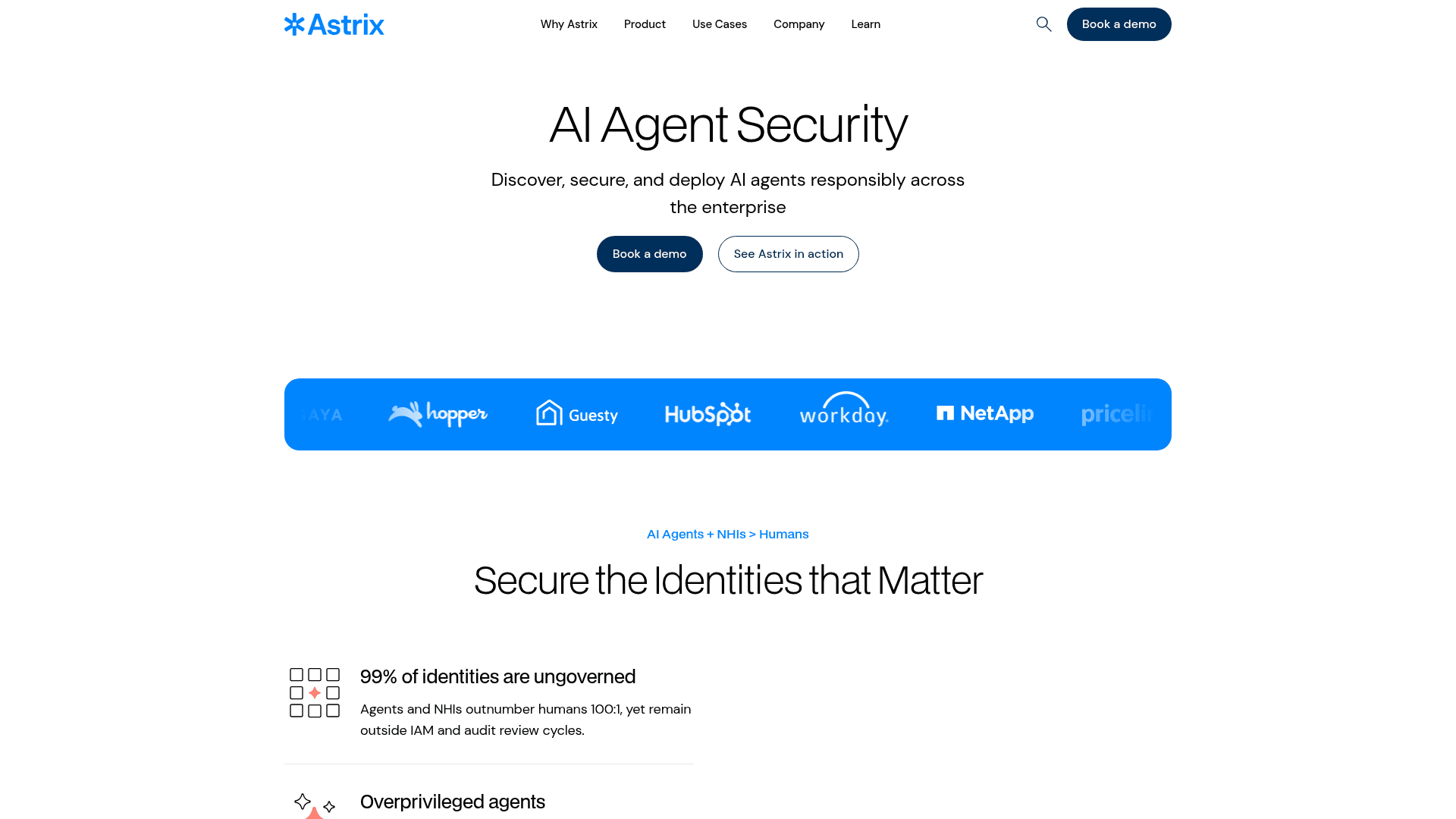Astrix Security homepage