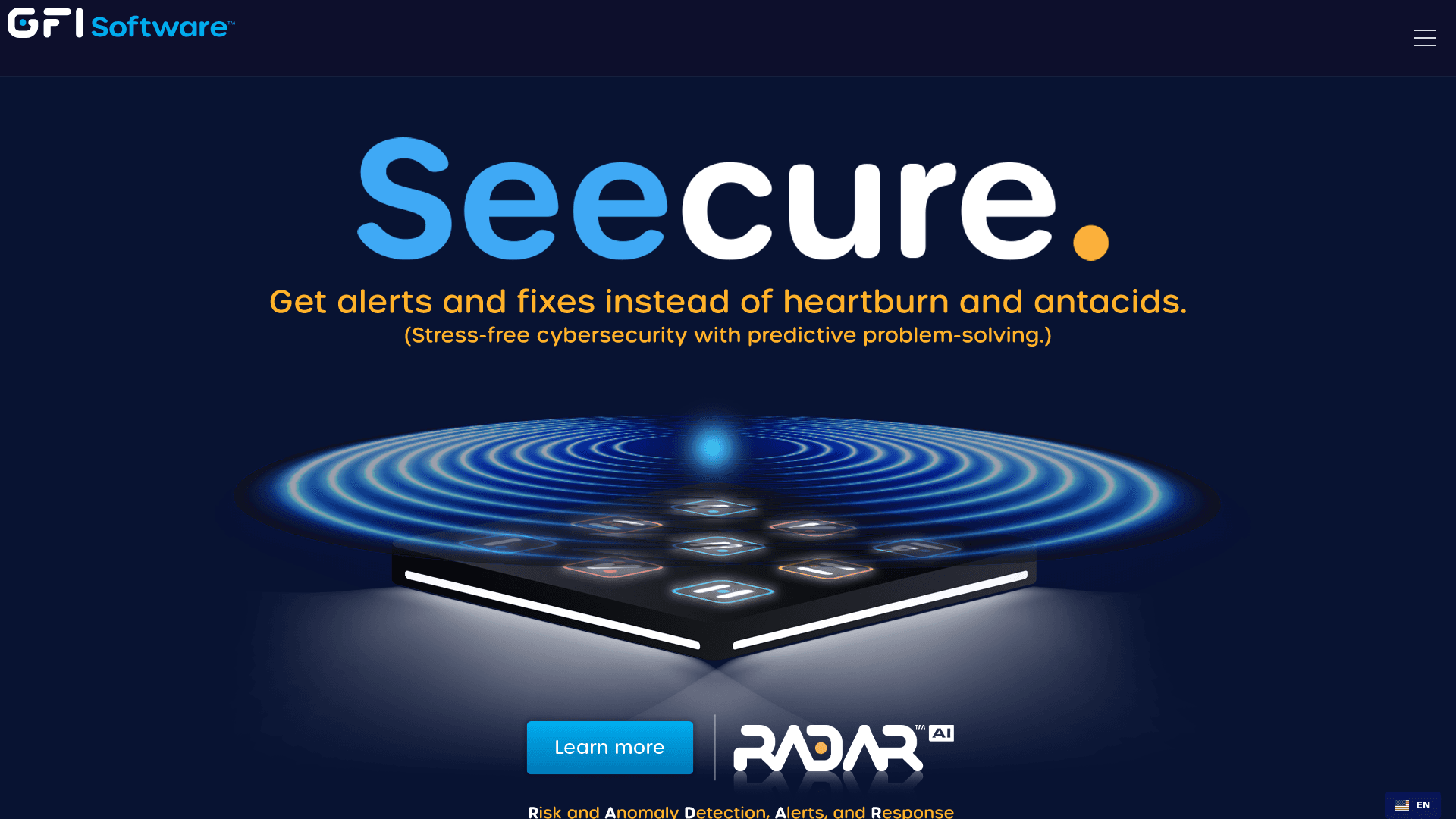 Aurea SMB Solutions (GFI Software) homepage screenshot