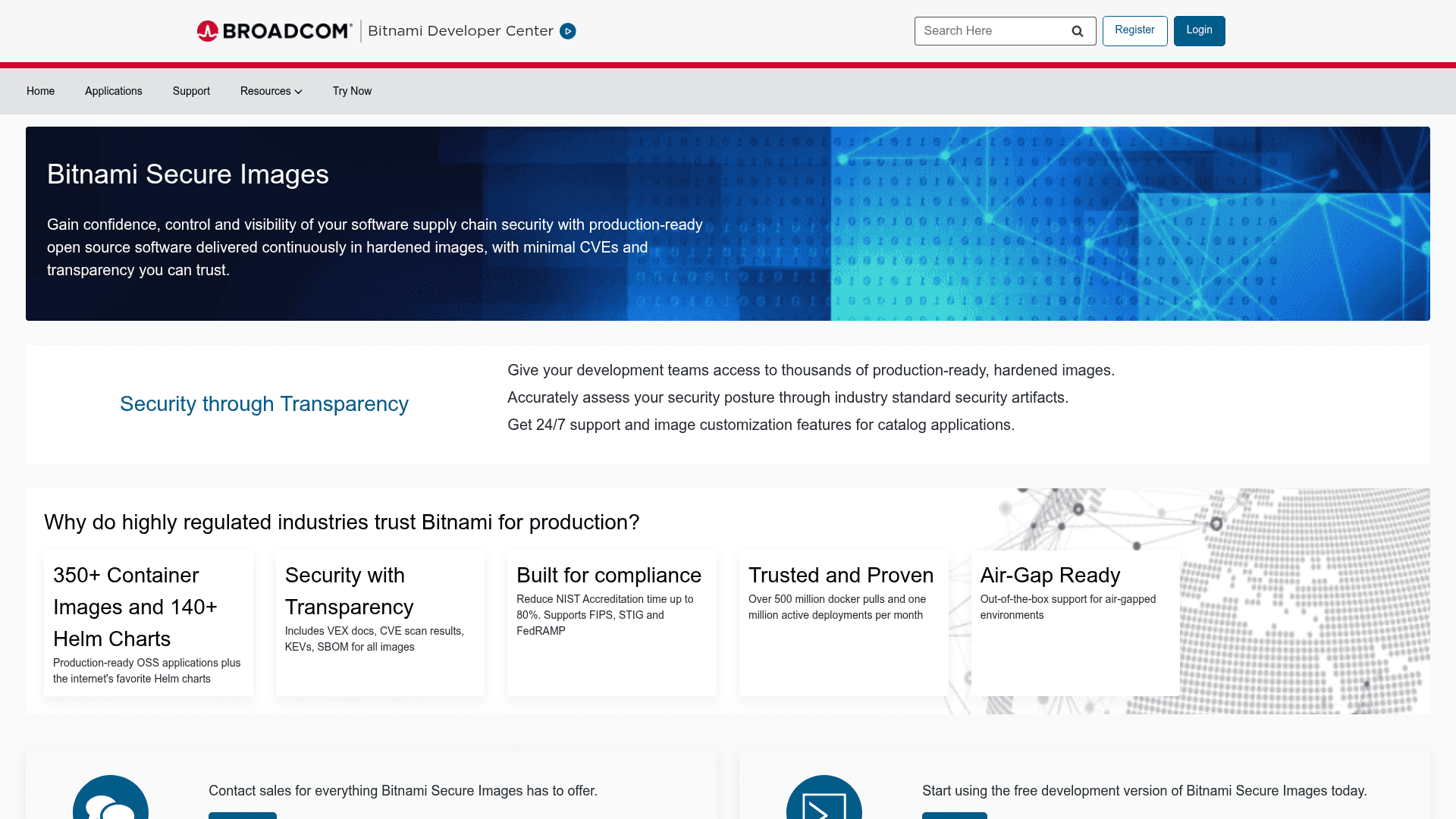 Bitnami homepage screenshot