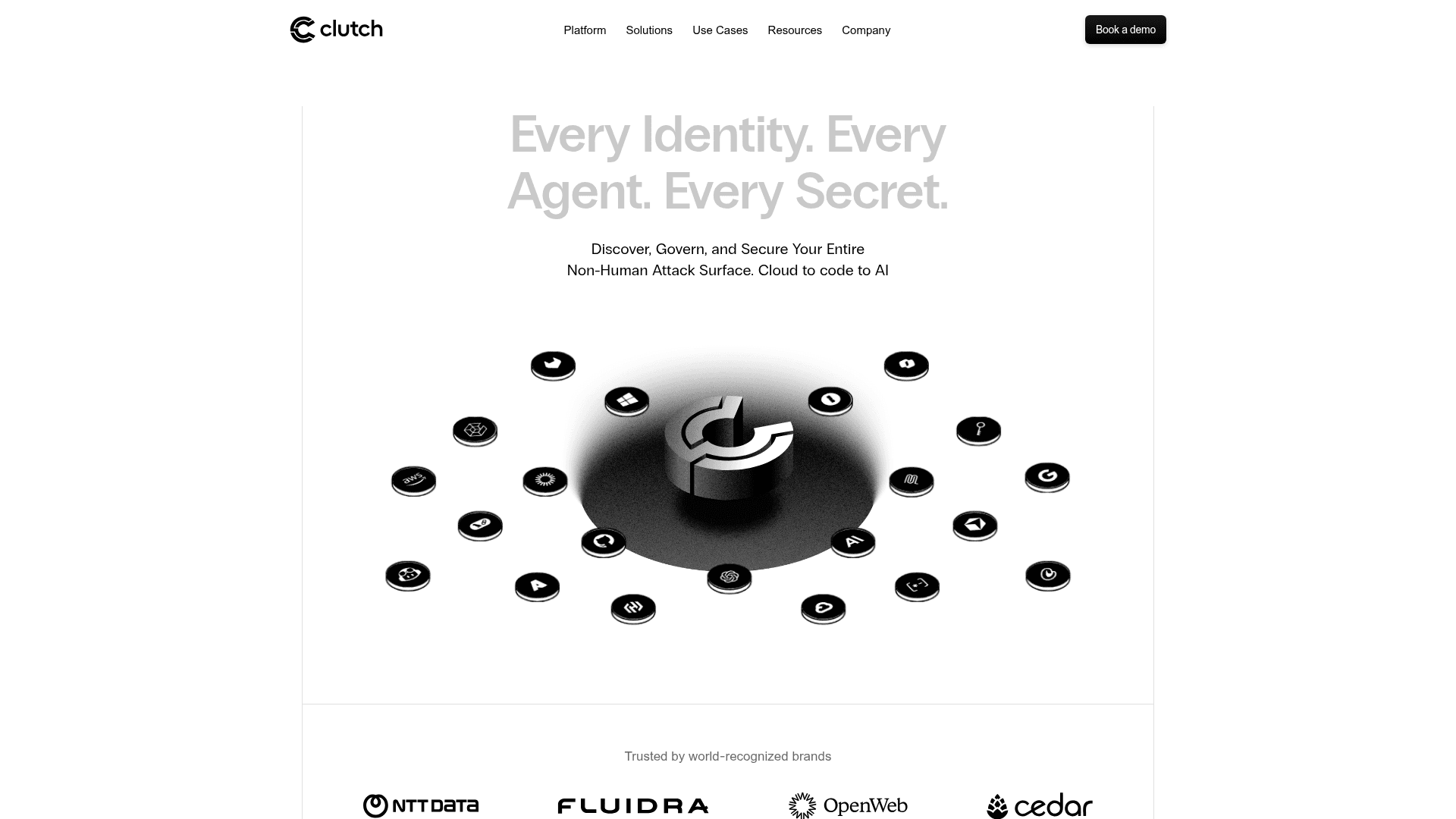 Clutch Security homepage