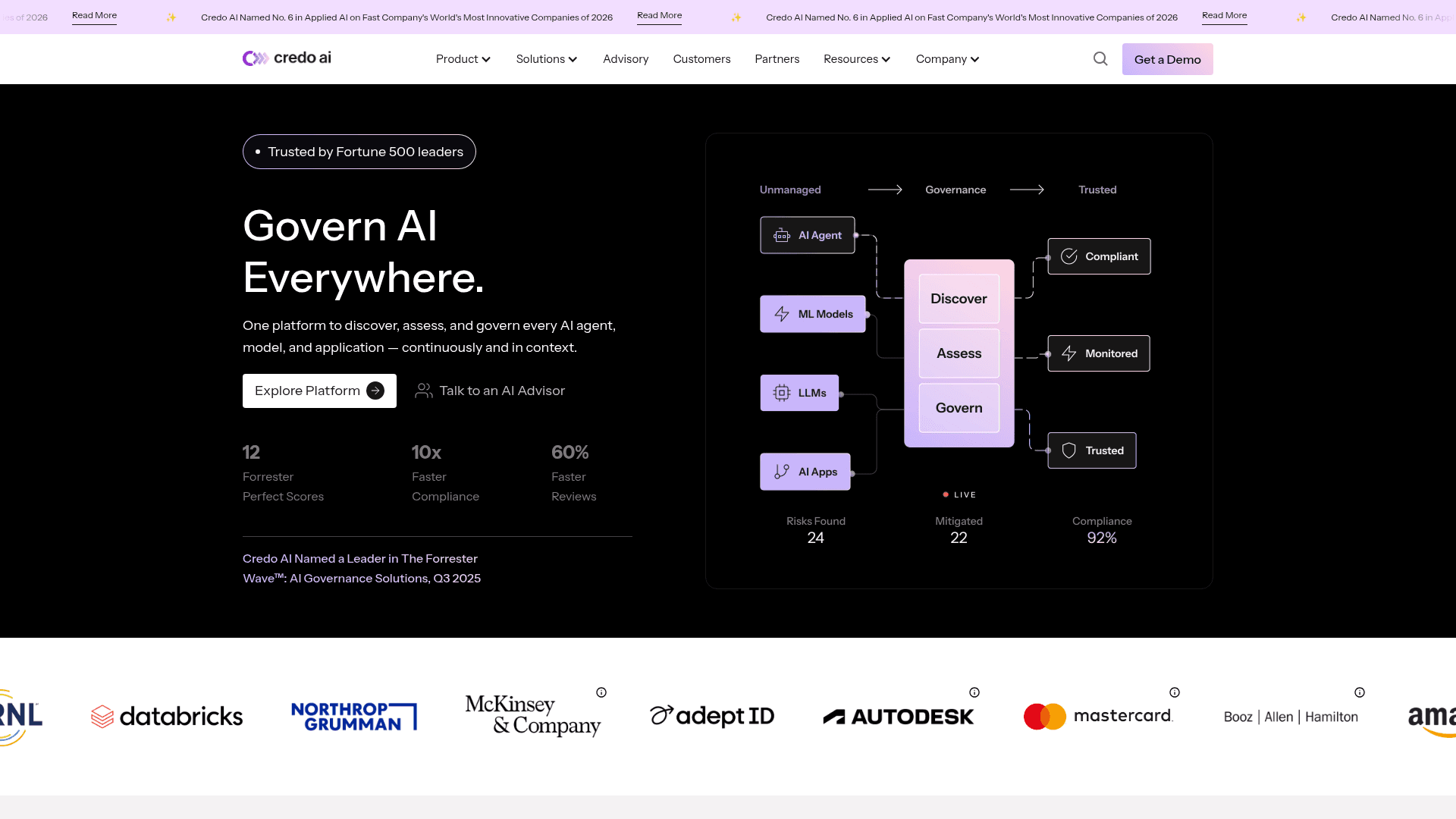 Credo AI homepage
