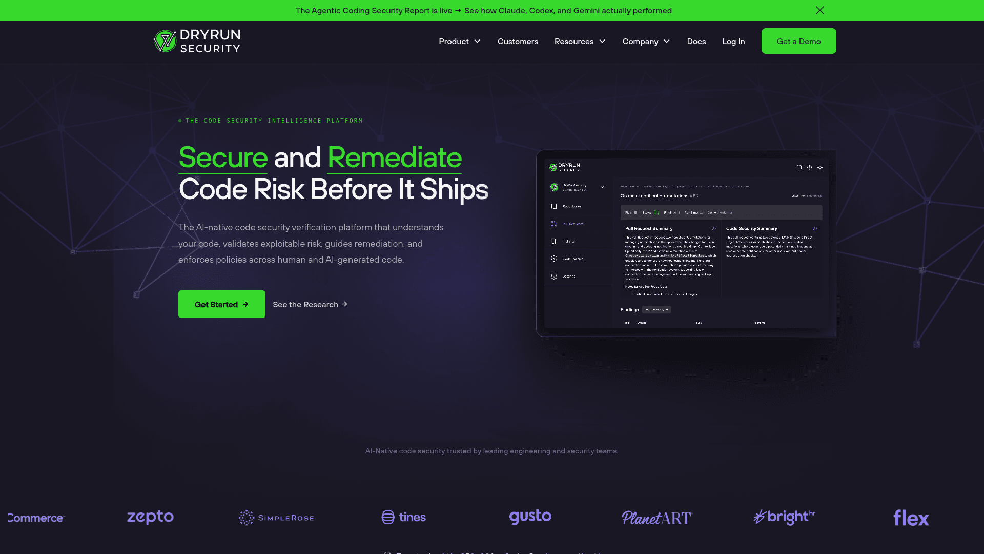 DryRun Security homepage