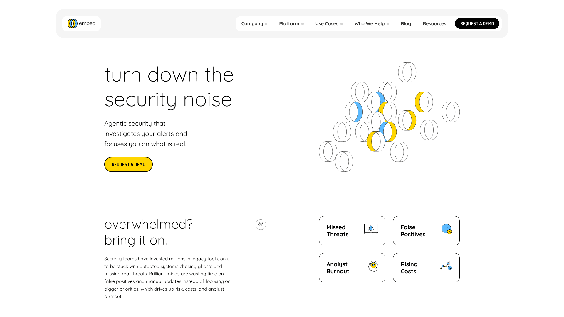 Embed Security homepage screenshot