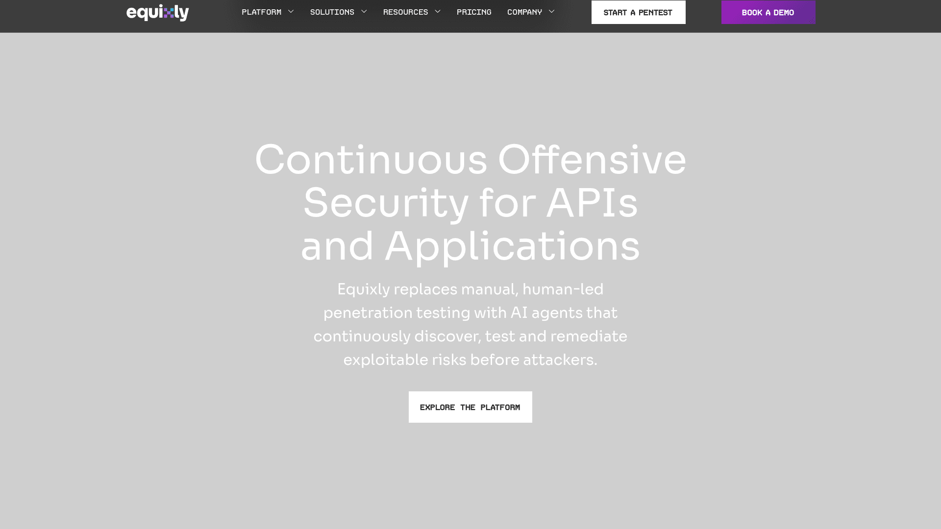 Equixly homepage