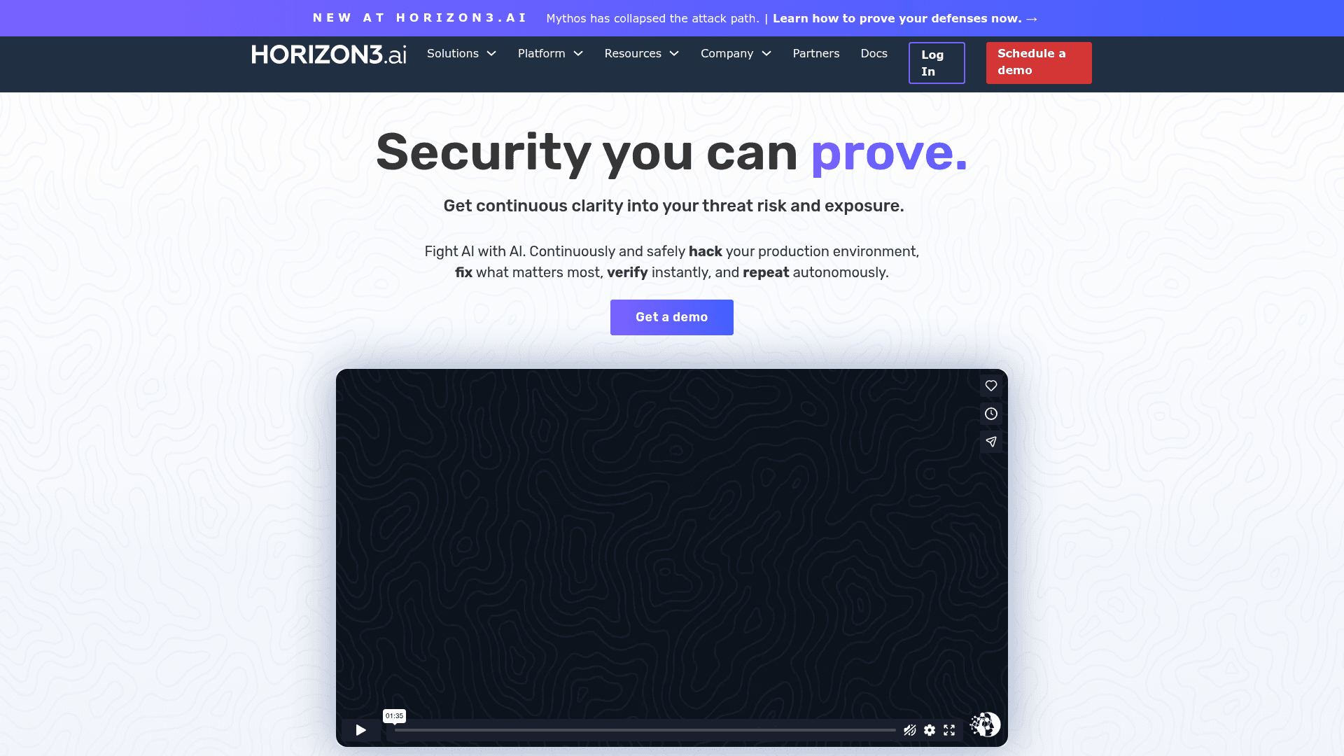 Horizon3.ai homepage