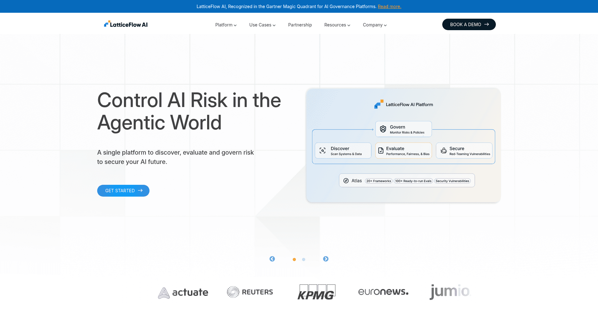 LatticeFlow AI homepage