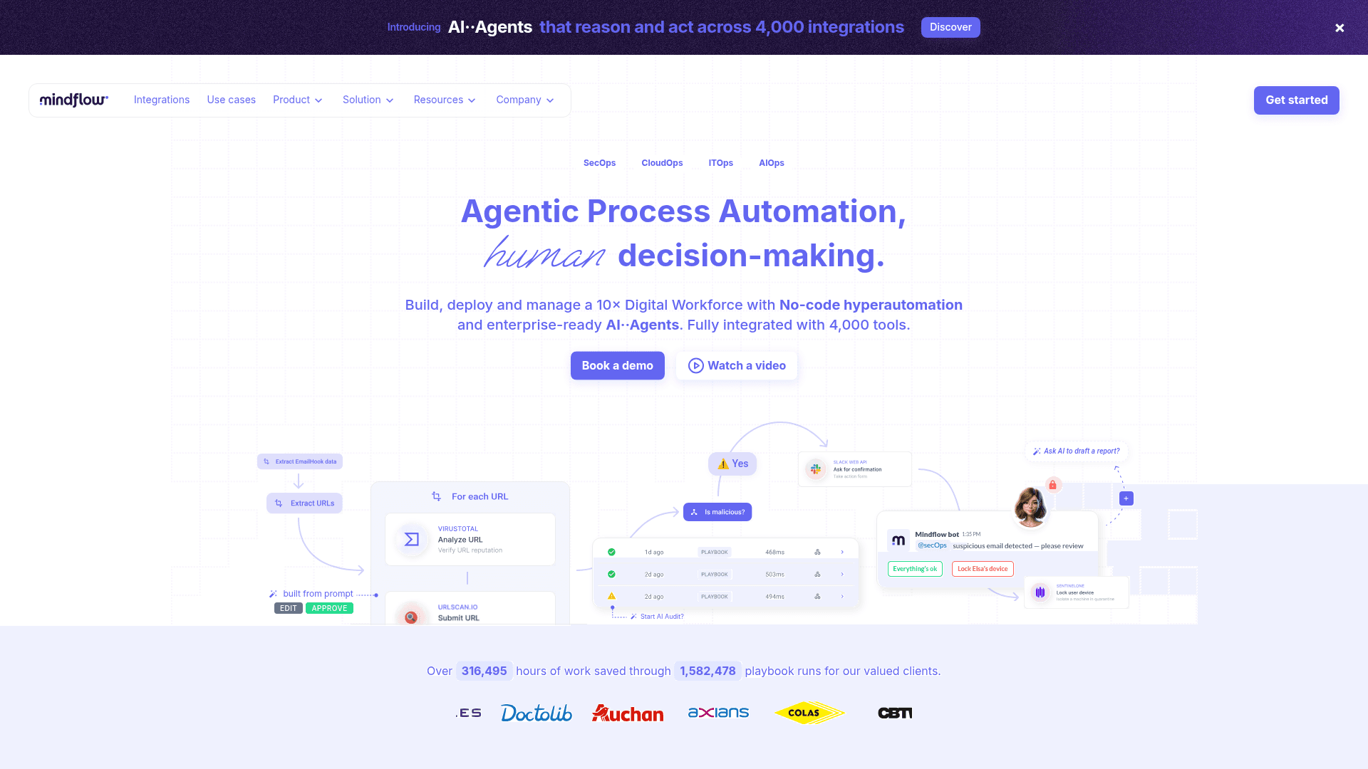 Mindflow homepage screenshot