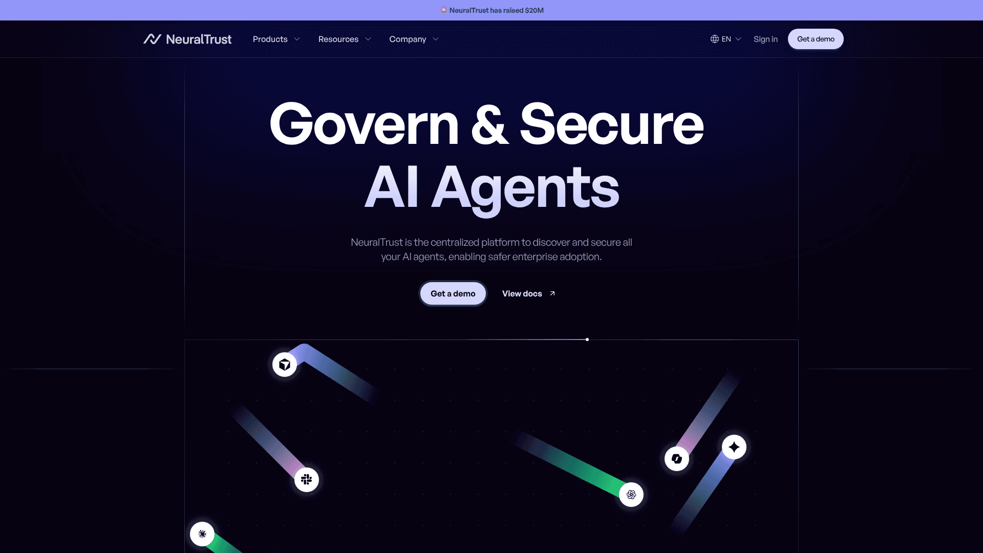 NeuralTrust homepage