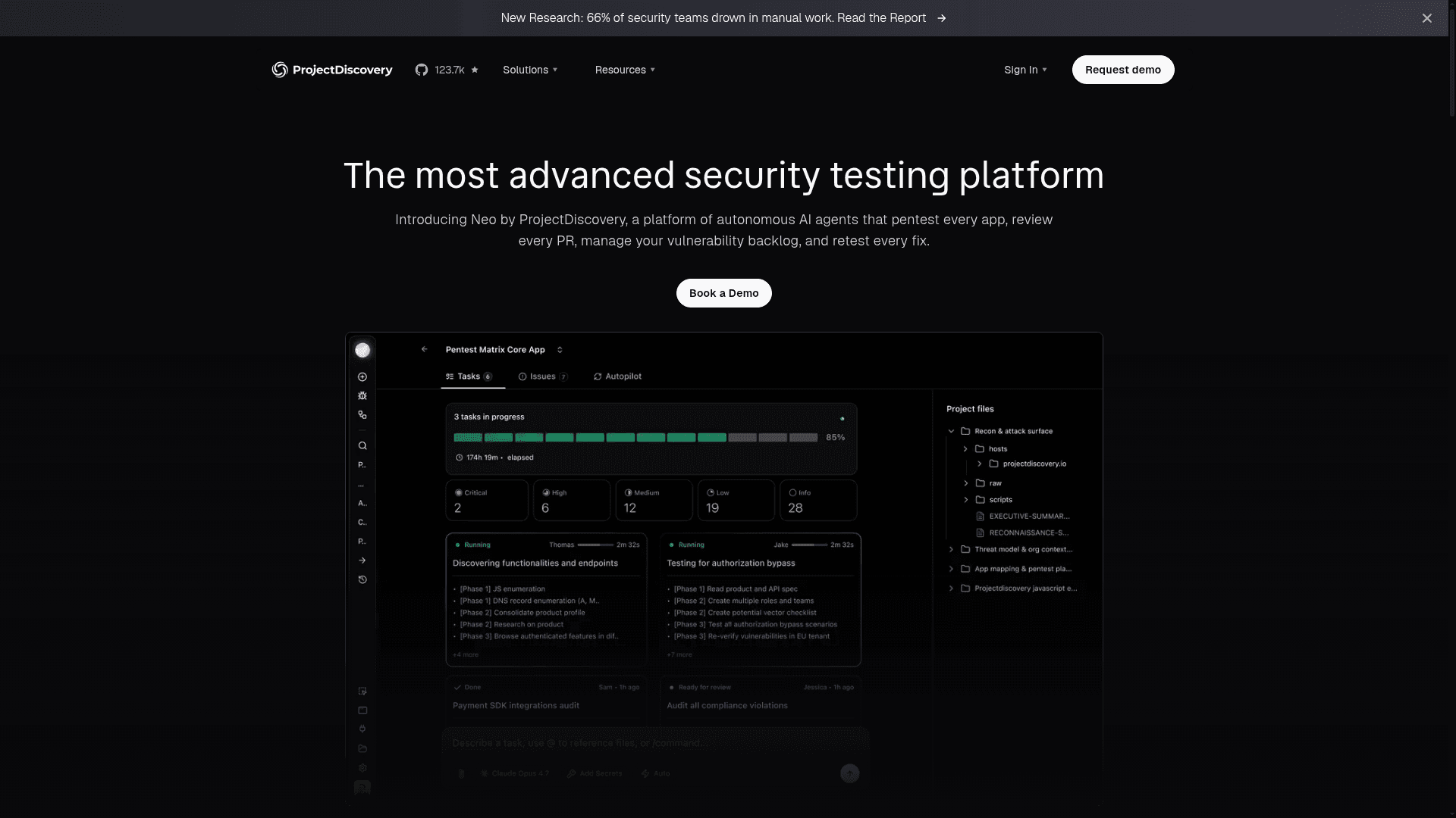 ProjectDiscovery homepage